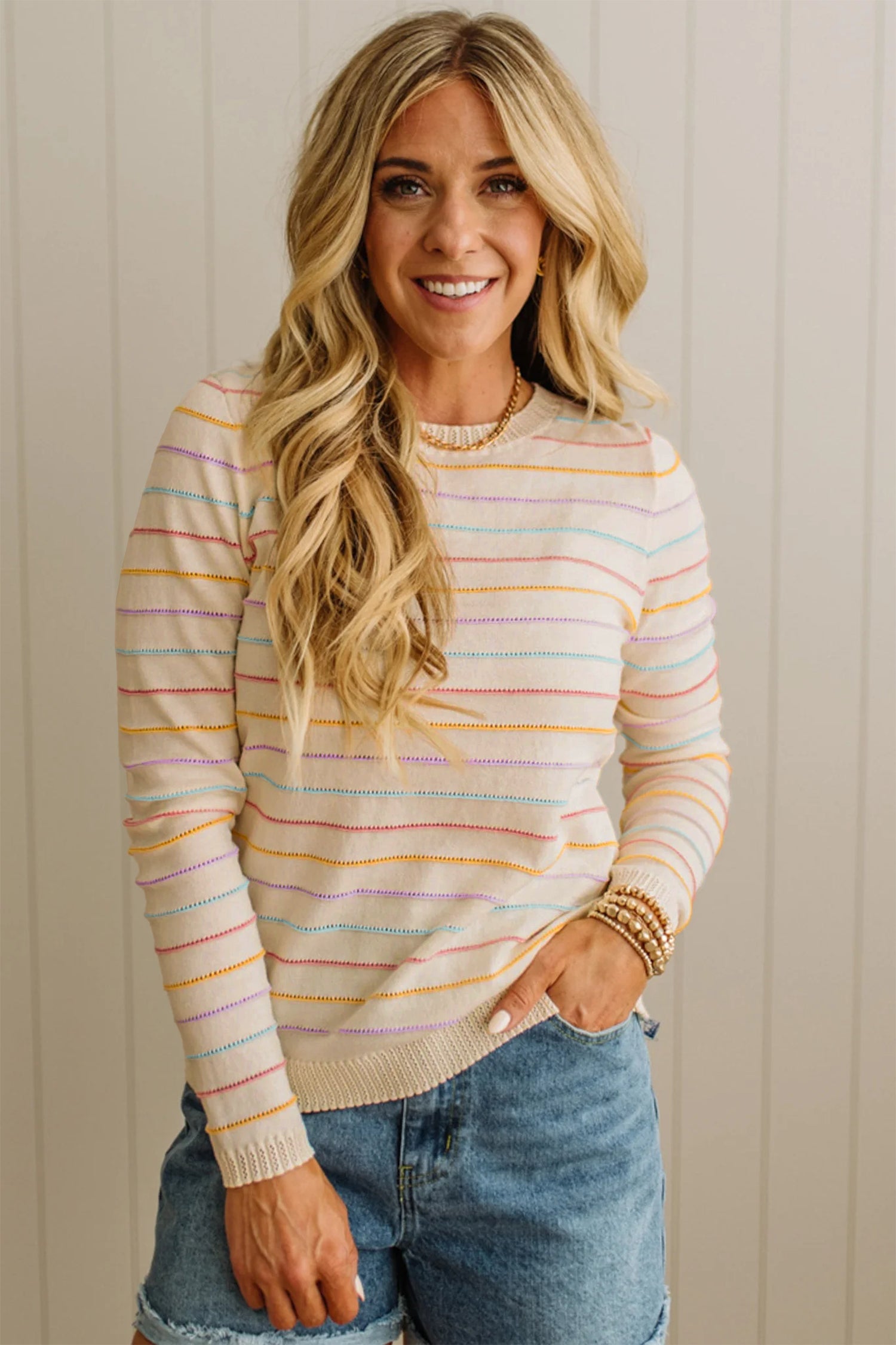 PRE-ORDER: Good Mood Stripe Sweater