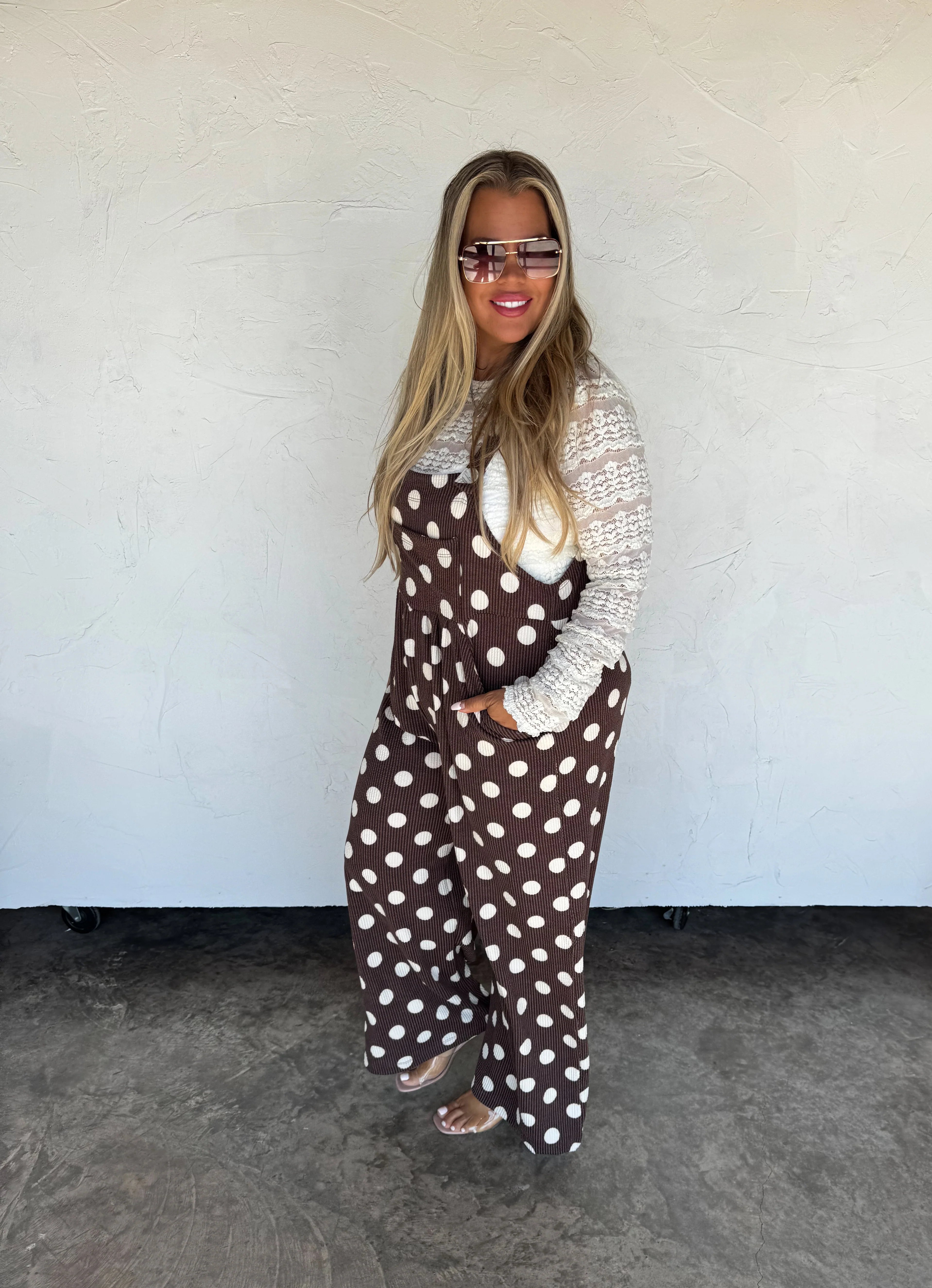 PRE-ORDER: POLKA DOT KARLI BOHO OVERALLS