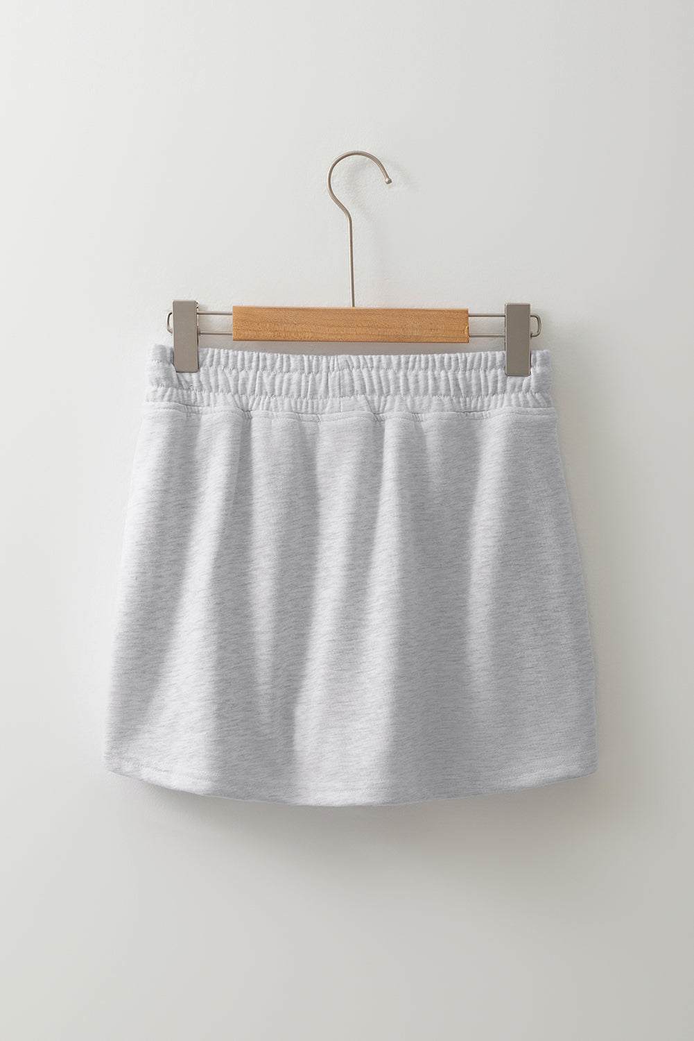 French Terry Drawstring Mini Skort with Pockets