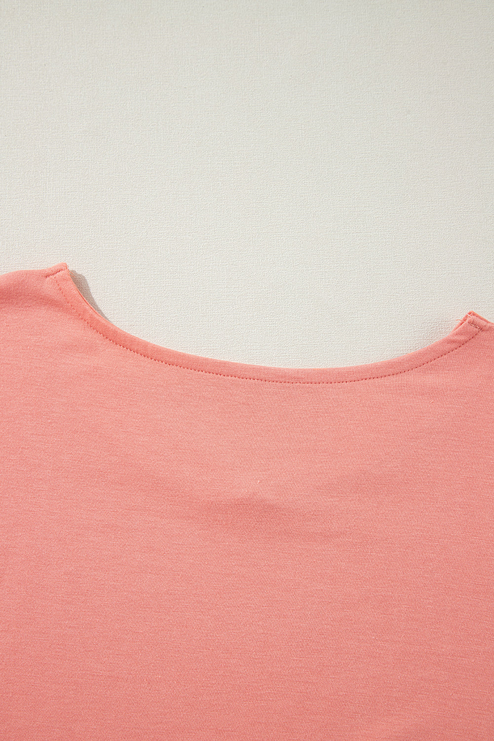 PRE-ORDER: Grapefruit Orange Colorblock V Neck Oversized Top