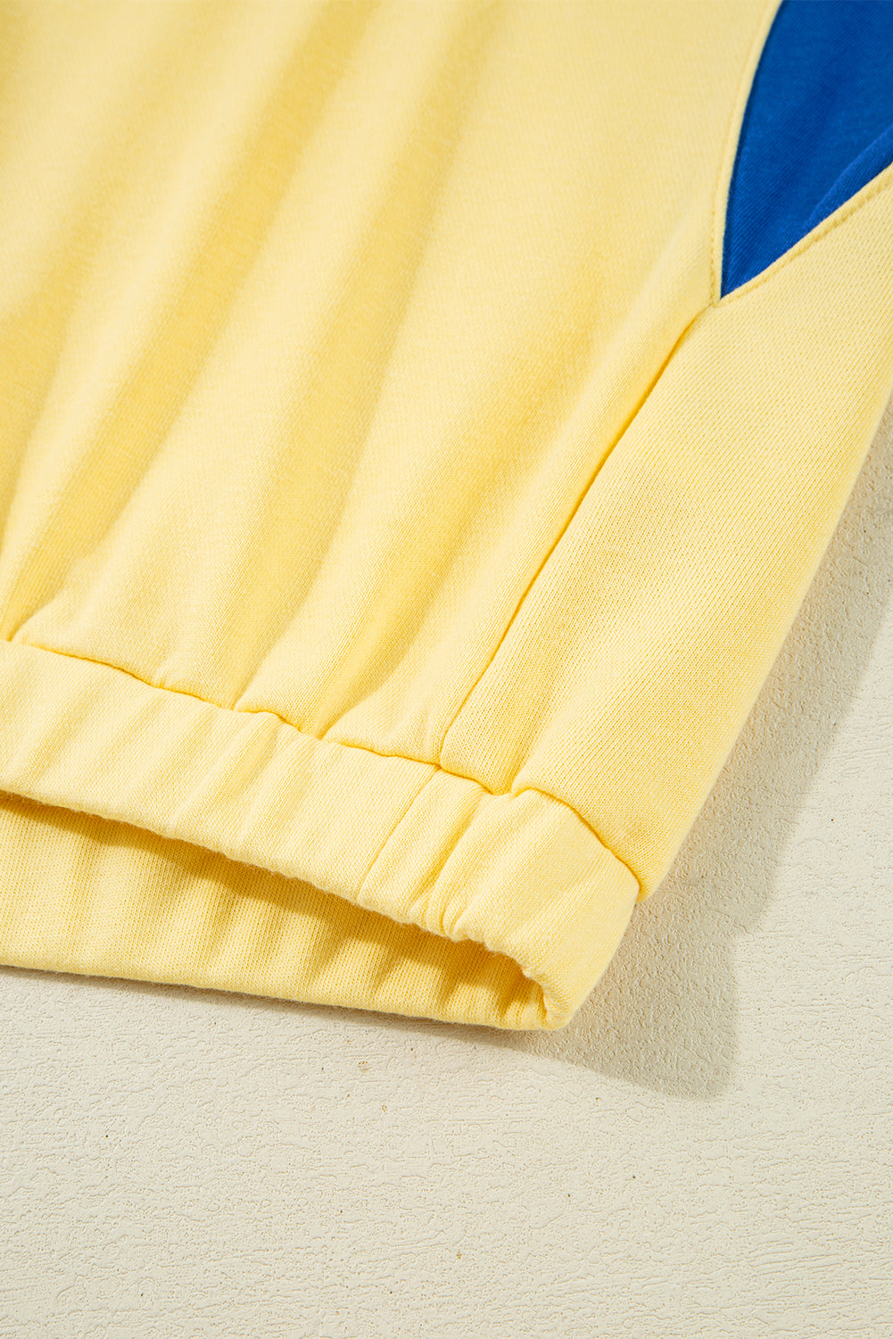 PRE-ORDER: Colorblock Patchwork Half Button Pullover and Shorts Outfit