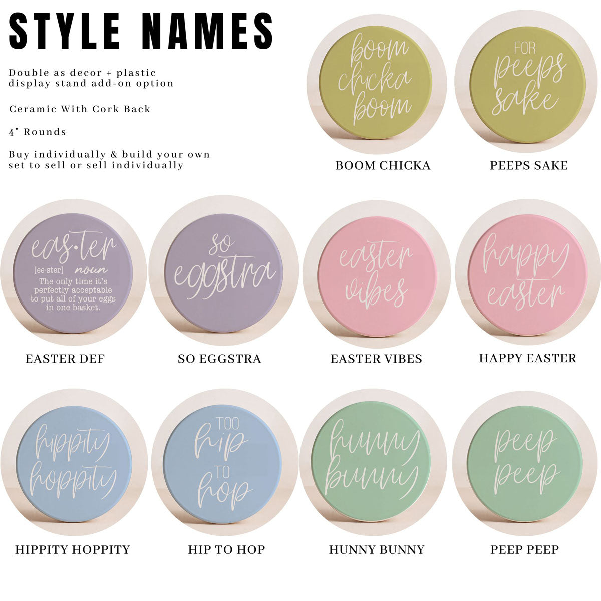 Easter + Spring Coasters