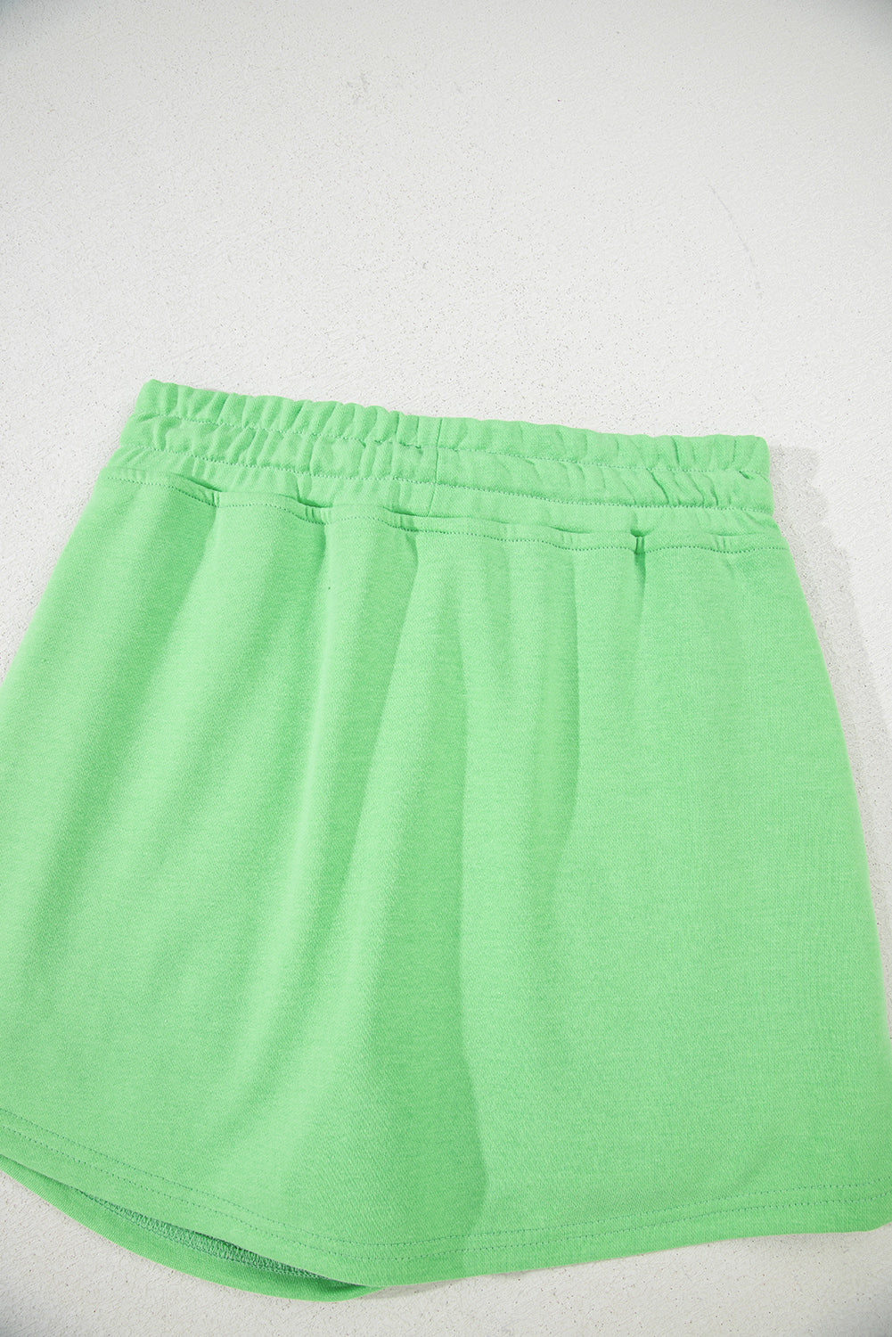 French Terry Drawstring Mini Skort with Pockets