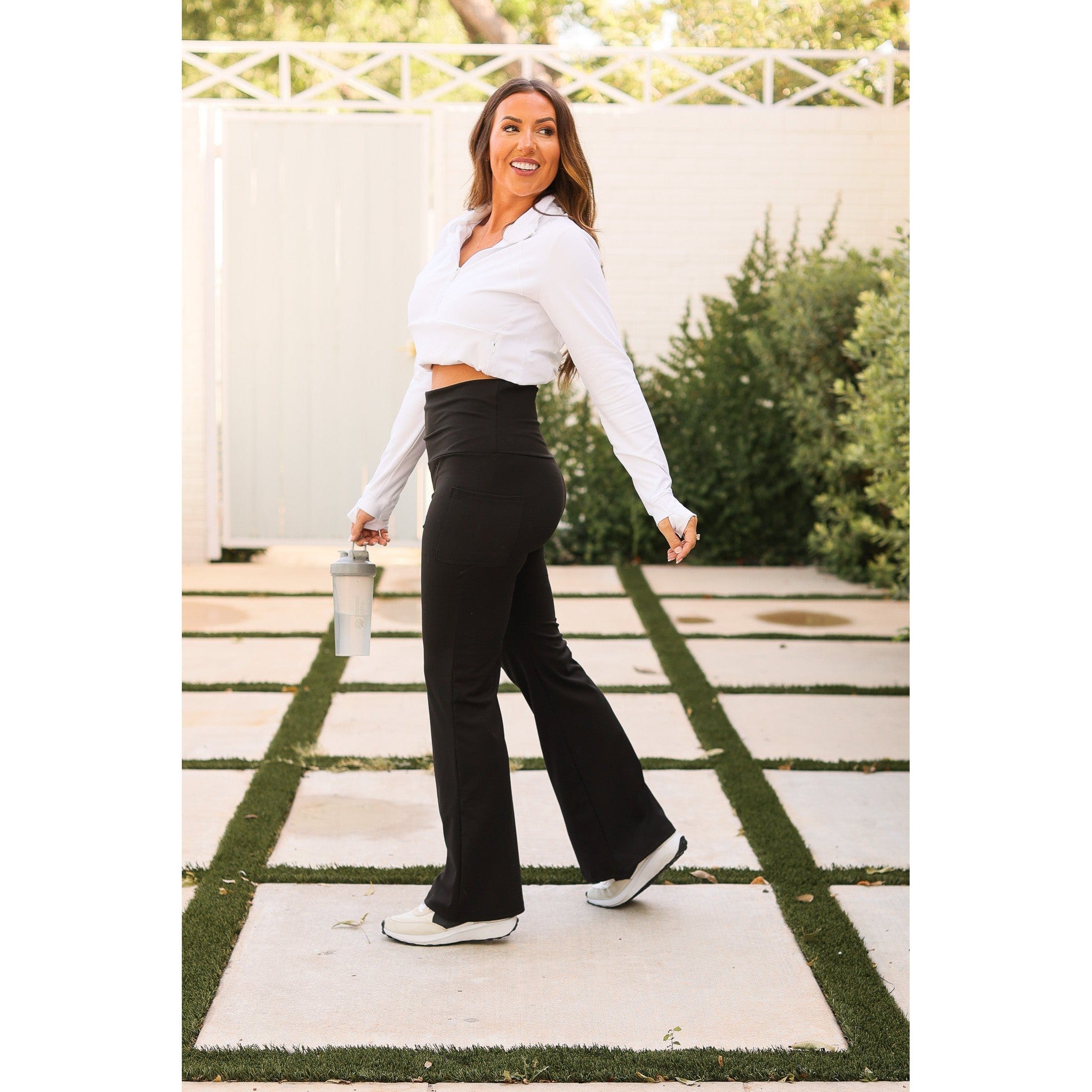 The Deluxe Paige Fold-over, Tummy Control Leggings - Luxe Leggings by Julia Rose®