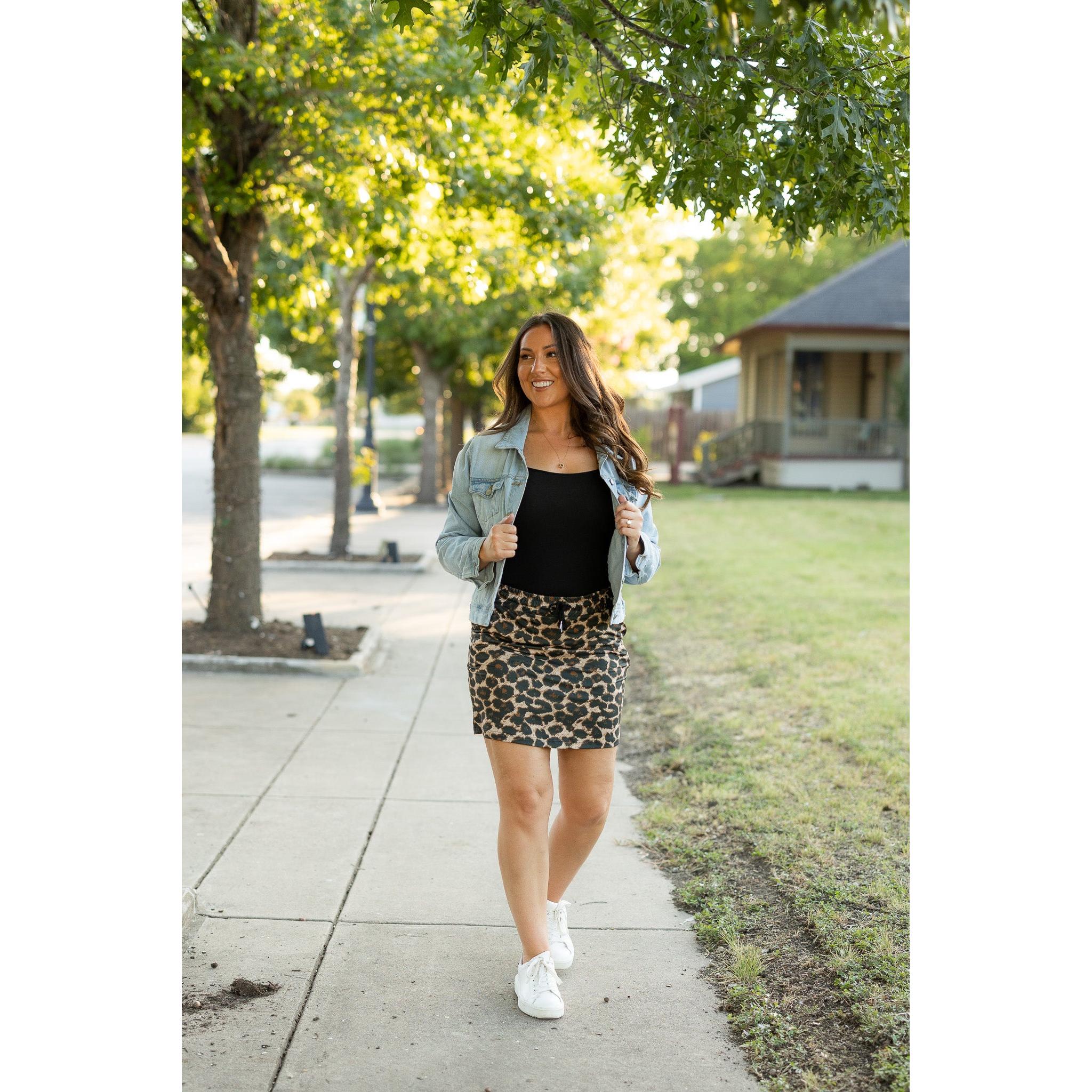 The Liana - Leopard 2.0 Jogger Skirt