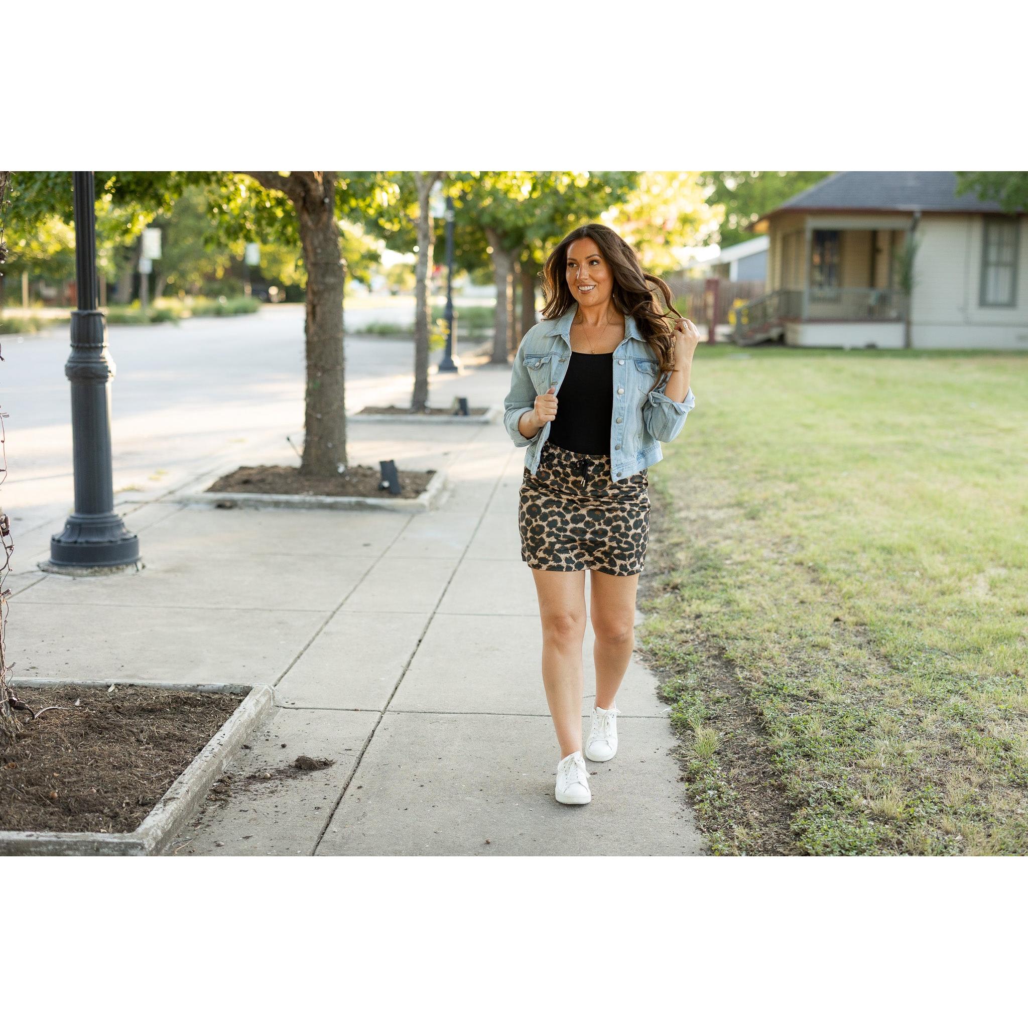 The Liana - Leopard 2.0 Jogger Skirt