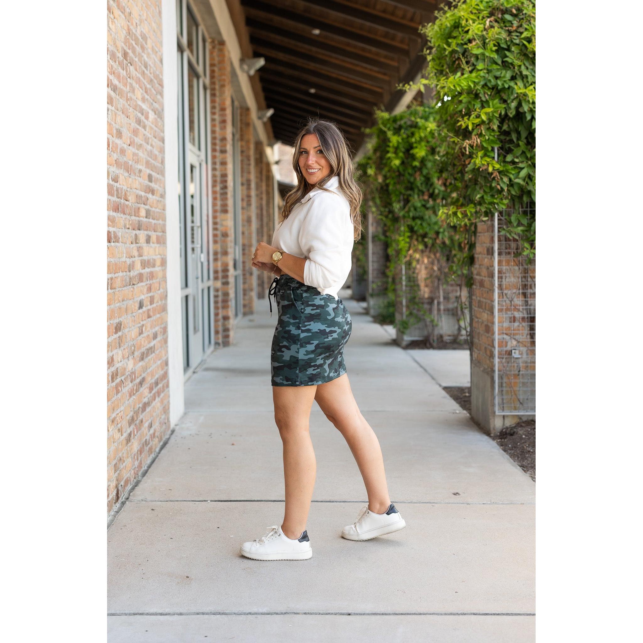 The Kai - Curvy CAMO Jogger Skirt