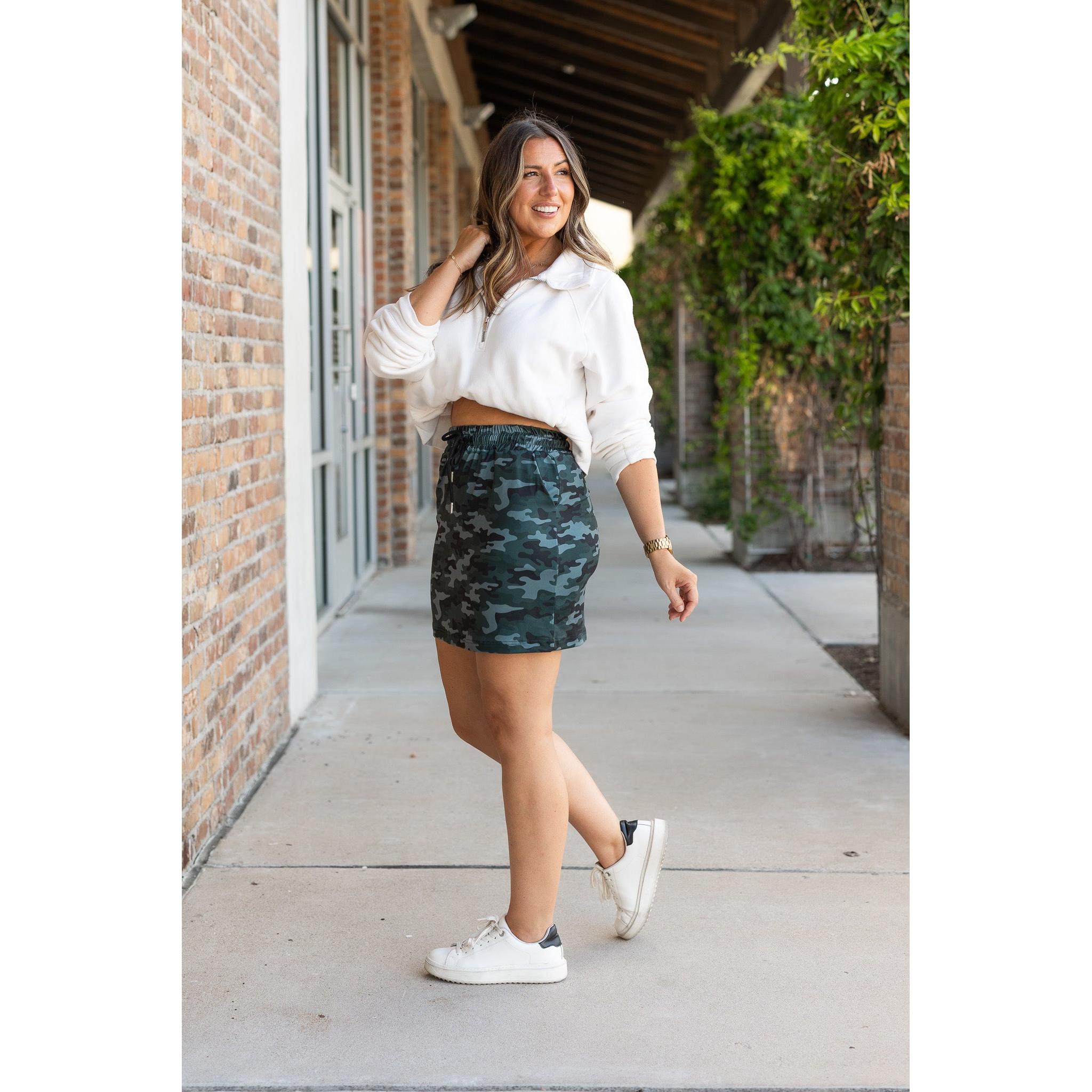 The Kai - Curvy CAMO Jogger Skirt