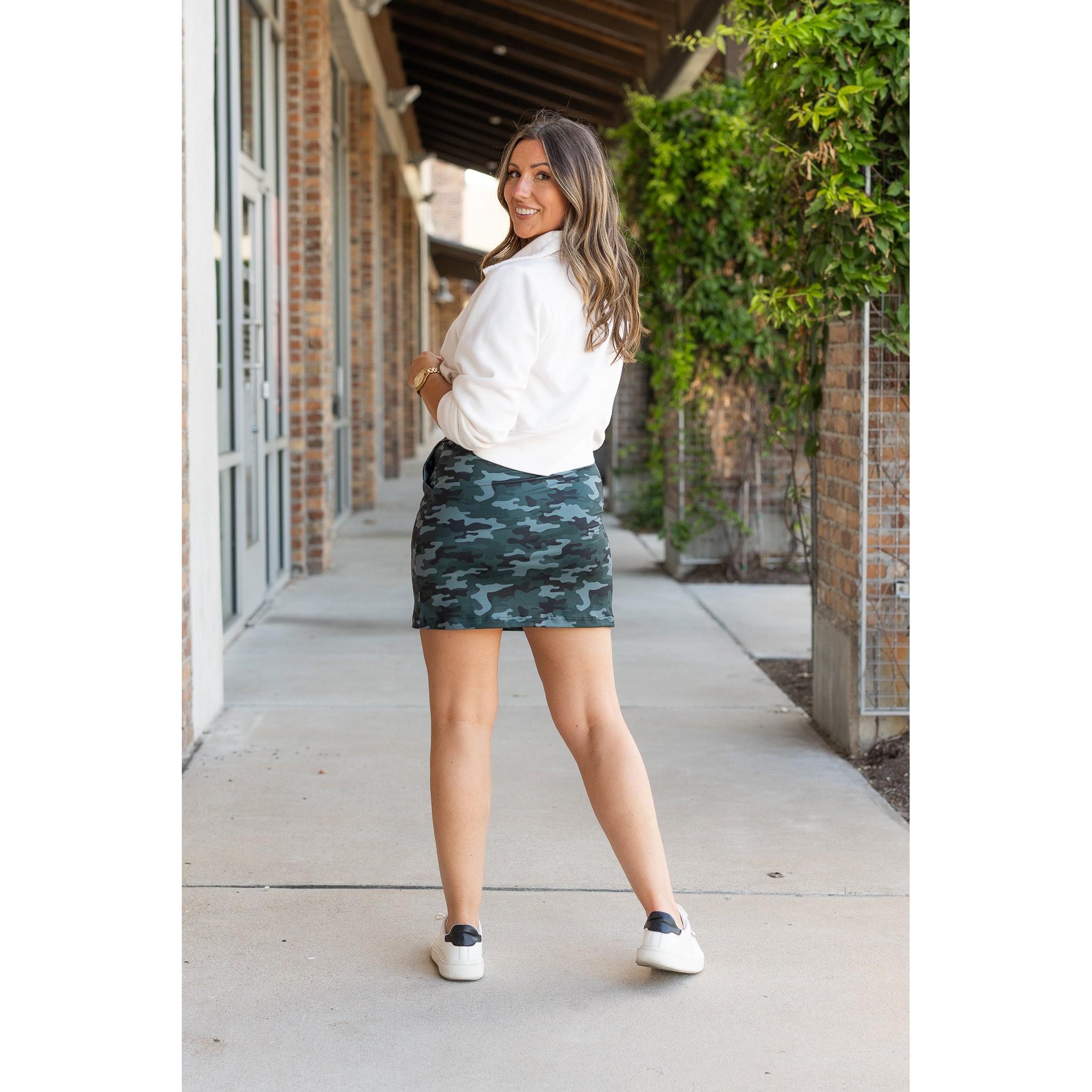 The Kai - Curvy CAMO Jogger Skirt