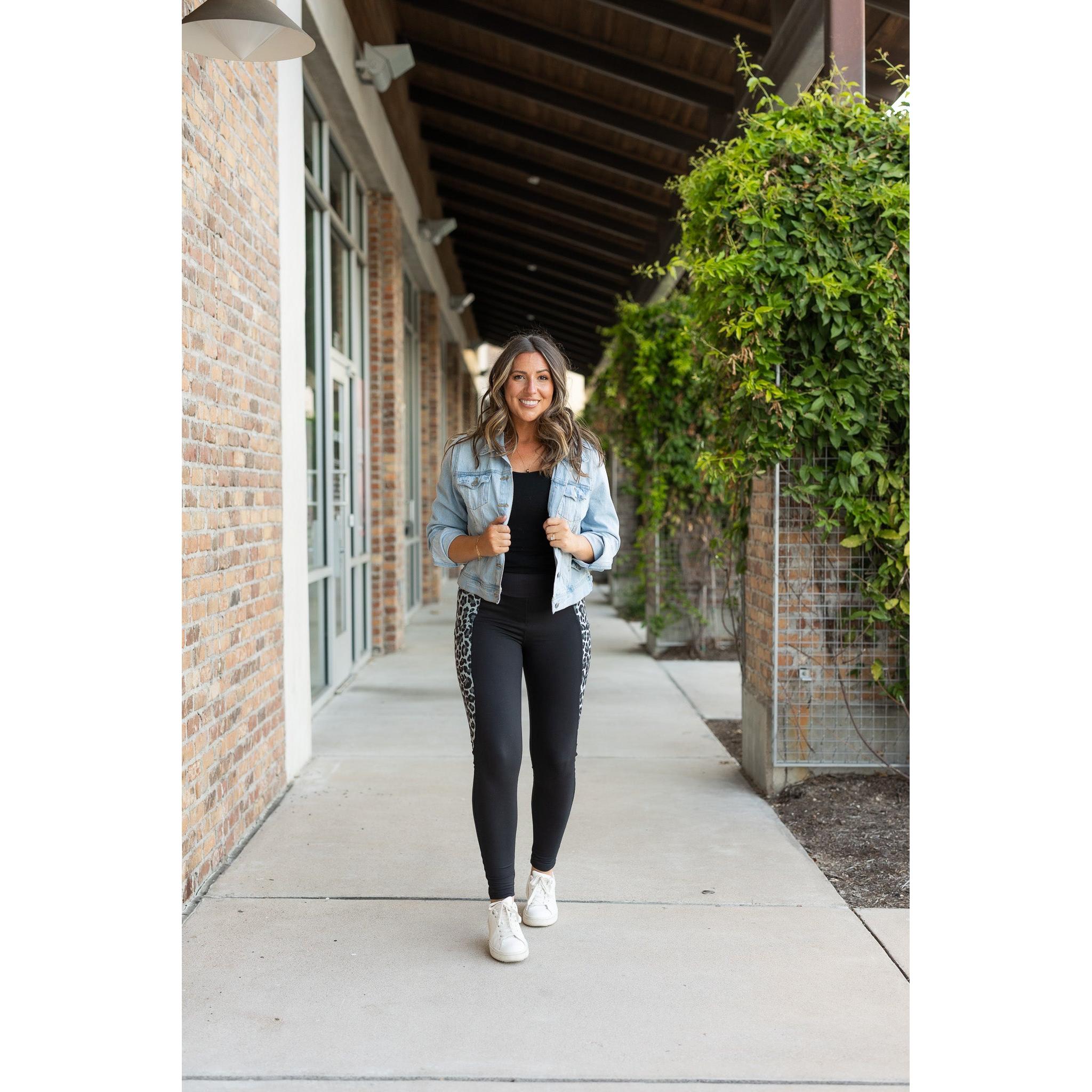 The Sabrina - Snow Leopard Panel Leggings