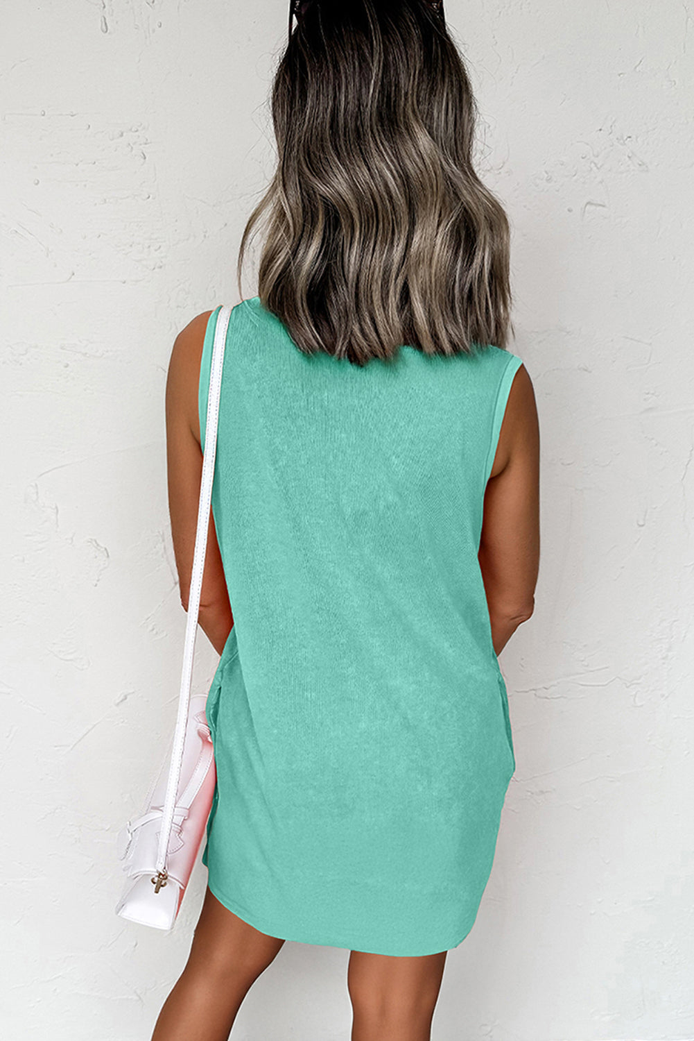 PRE-ORDER: Mineral Wash Pocket Tank Mini Dress