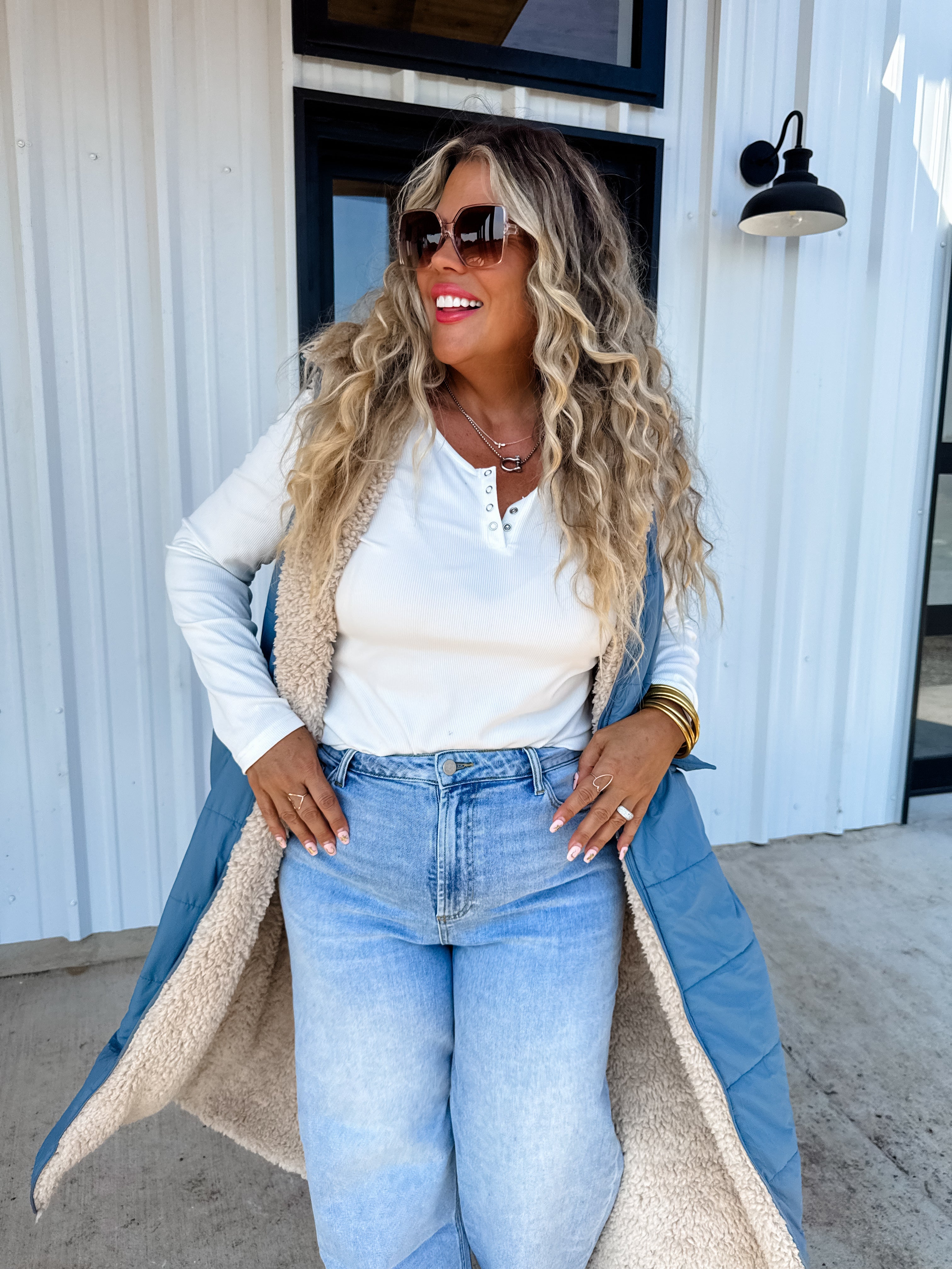 PRE-ORDER: REVERSIBLE SHERPA PUFFER VEST