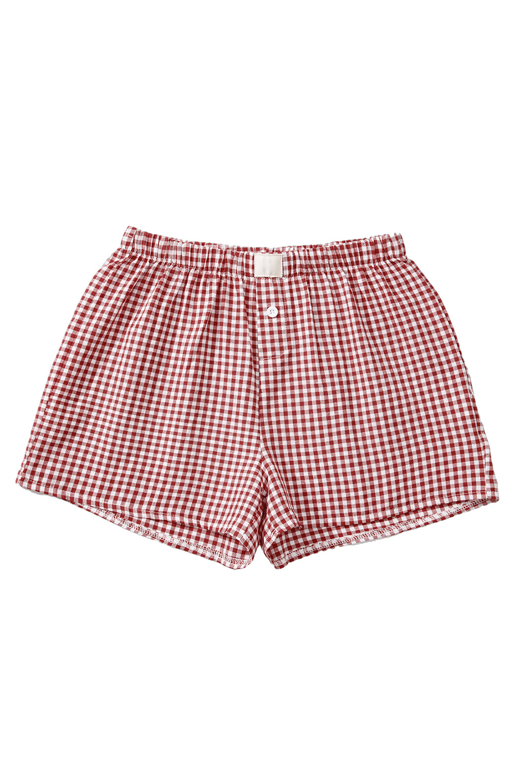 Vintage Plaid High Waisted Wide Leg Shorts
