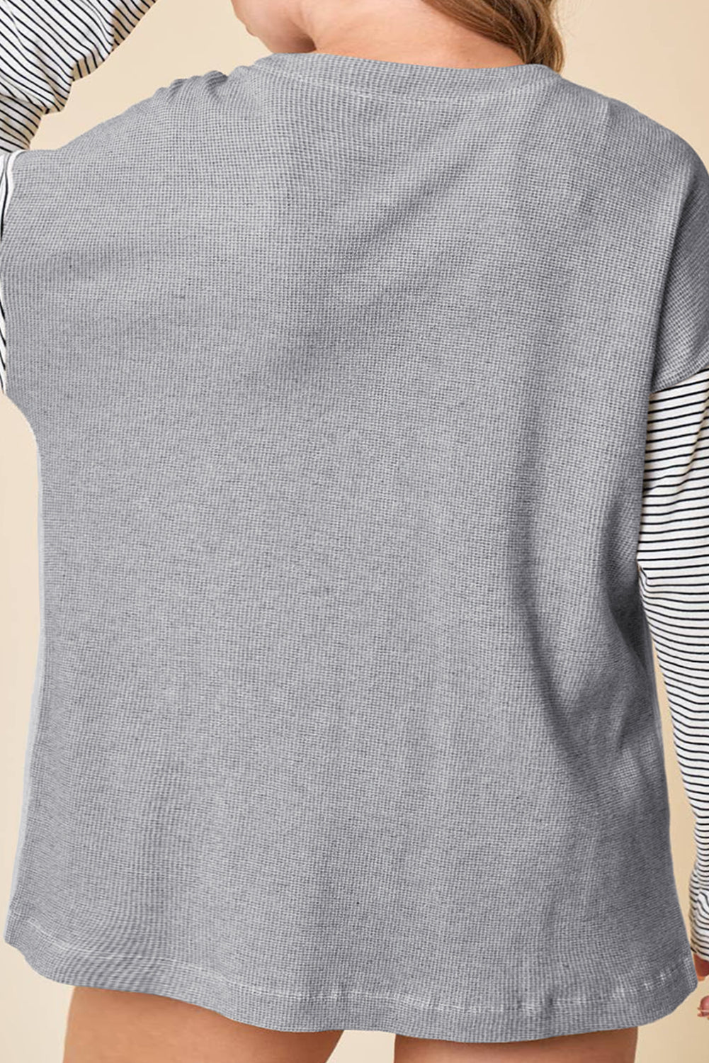 Striped Colorblock Patchwork Cardigan