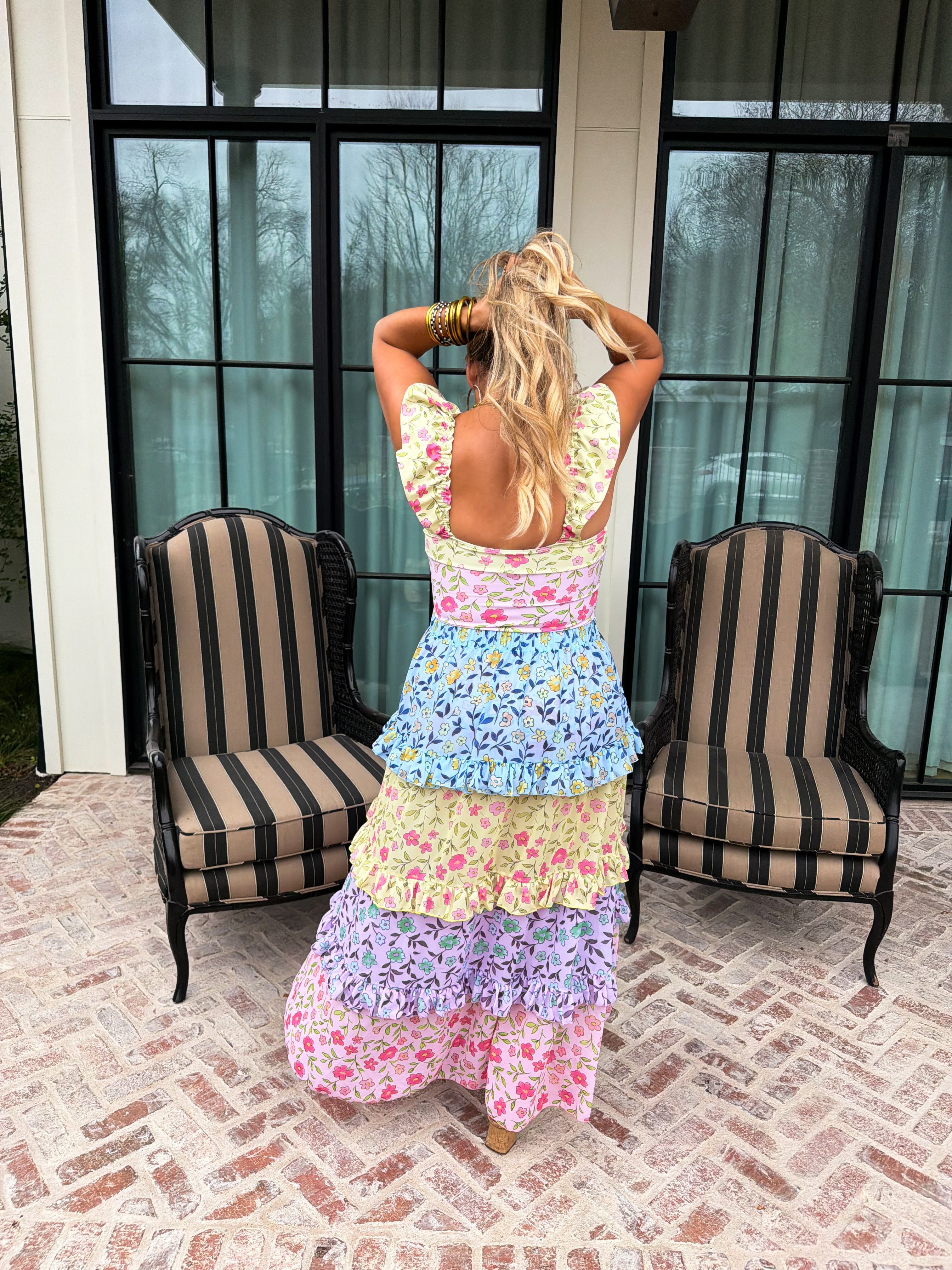 PRE-ORDER: FLORAL RAINBOW SWIM SET