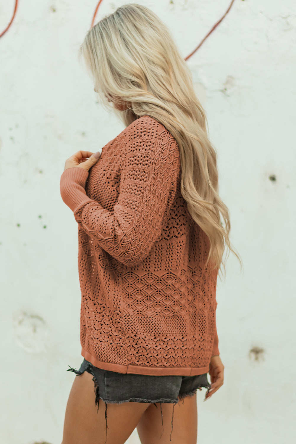 Knit Open Front Cardigan