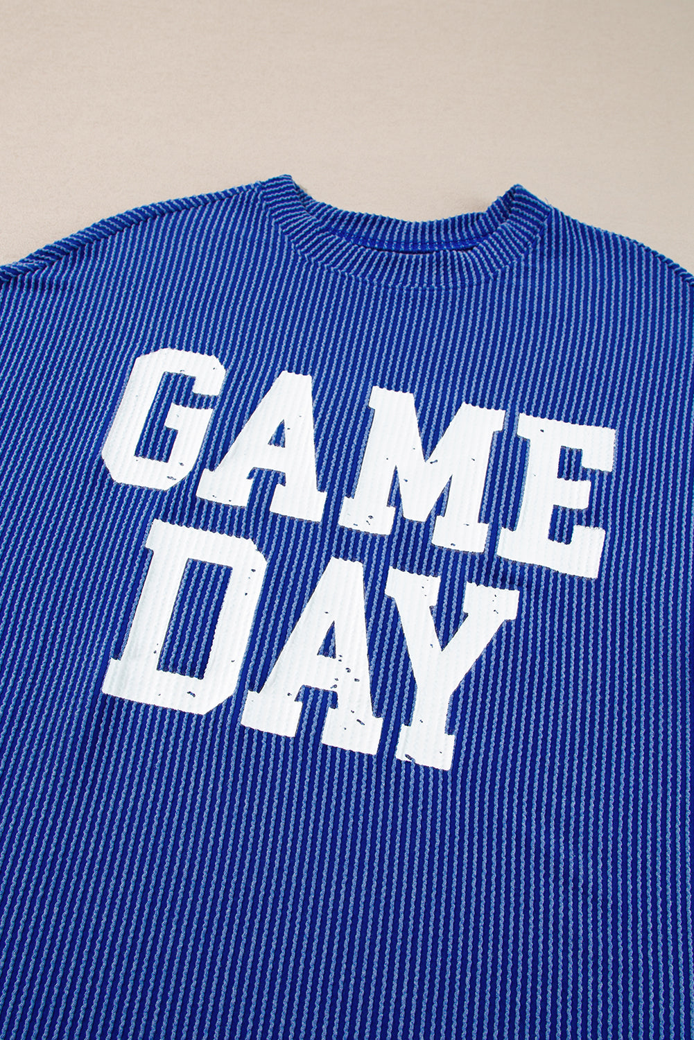 Corded GAME DAY Graphic Long Sleeve Top