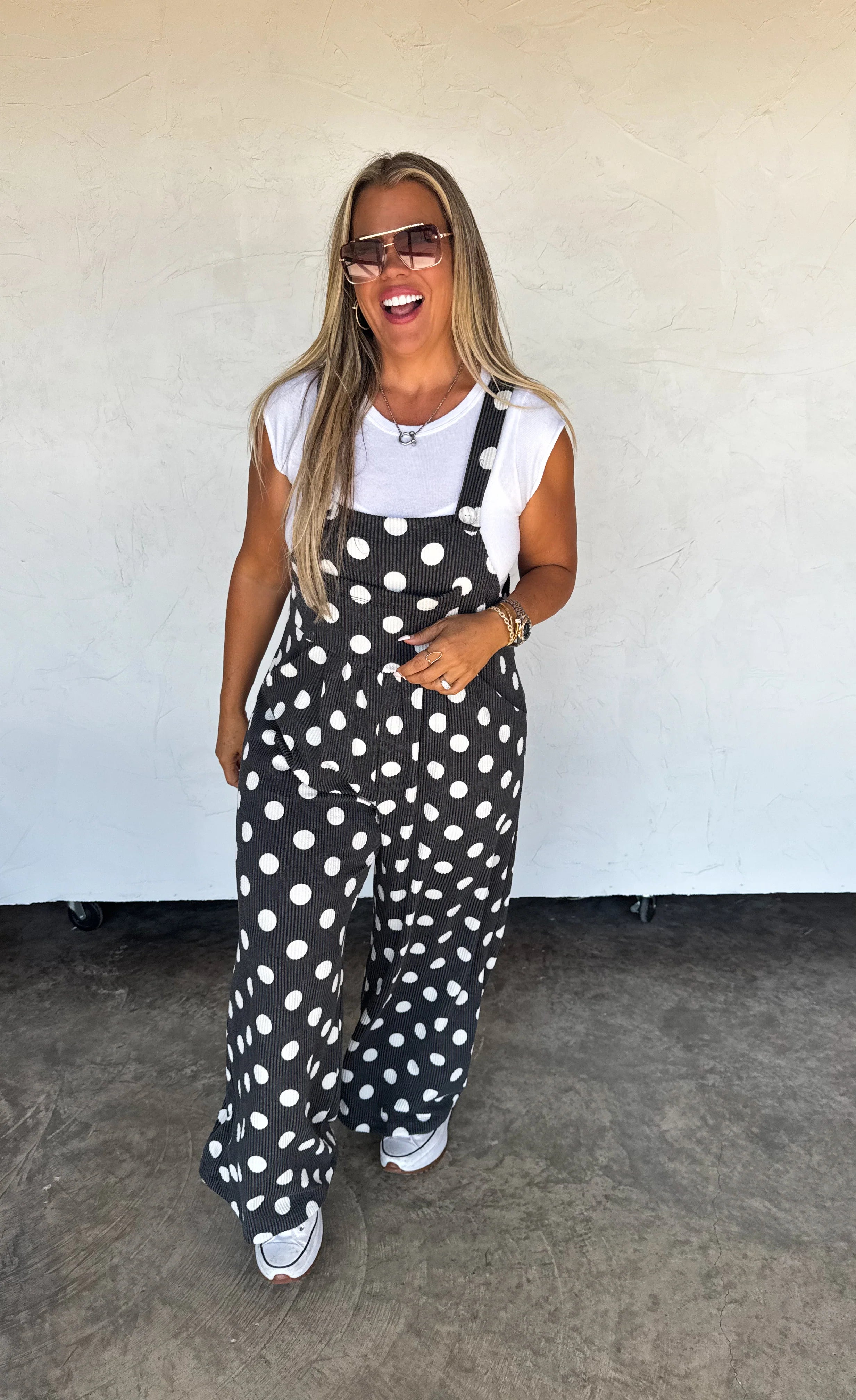 PRE-ORDER: POLKA DOT KARLI BOHO OVERALLS