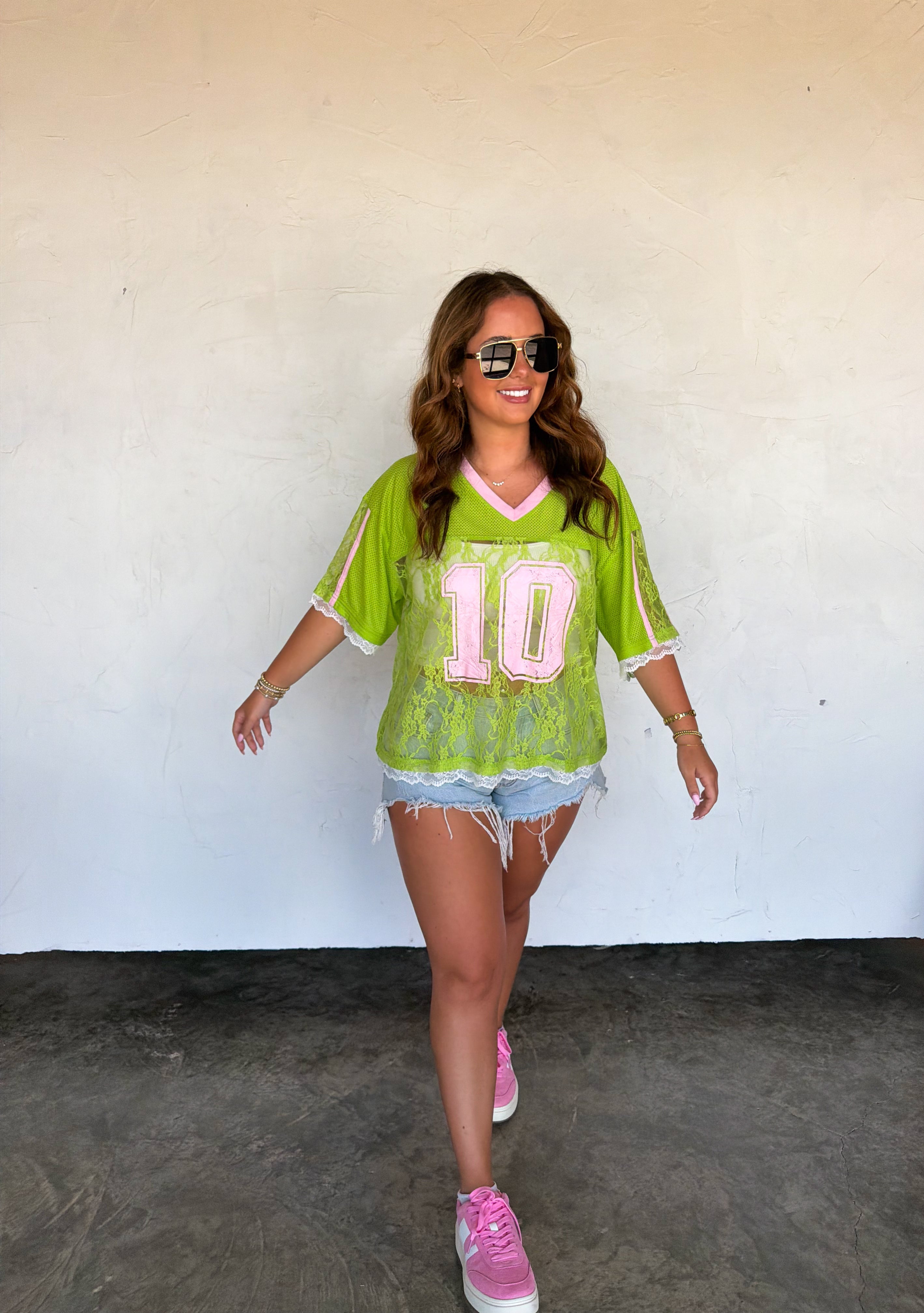 PRE-ORDER: BLEACHER BABE LACE JERSEY