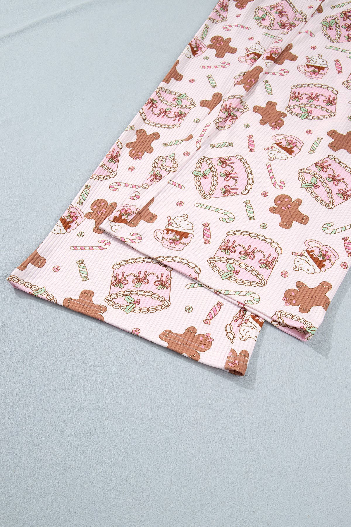 PRE-ORDER: Abstract Christmas Print Long Sleeve Lounge Set