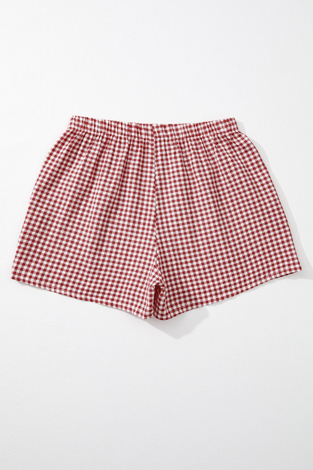 Vintage Plaid High Waisted Wide Leg Shorts