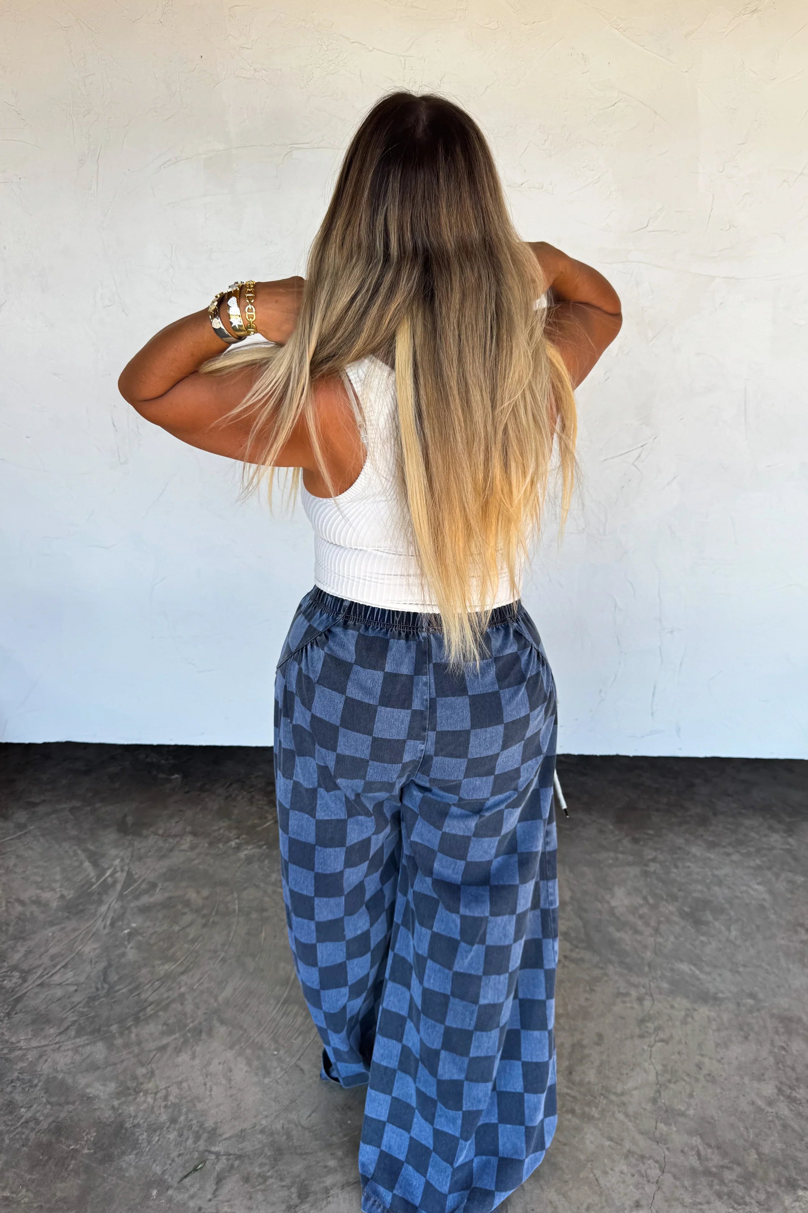 PRE-ORDER: Go with the Flow Checker Pants