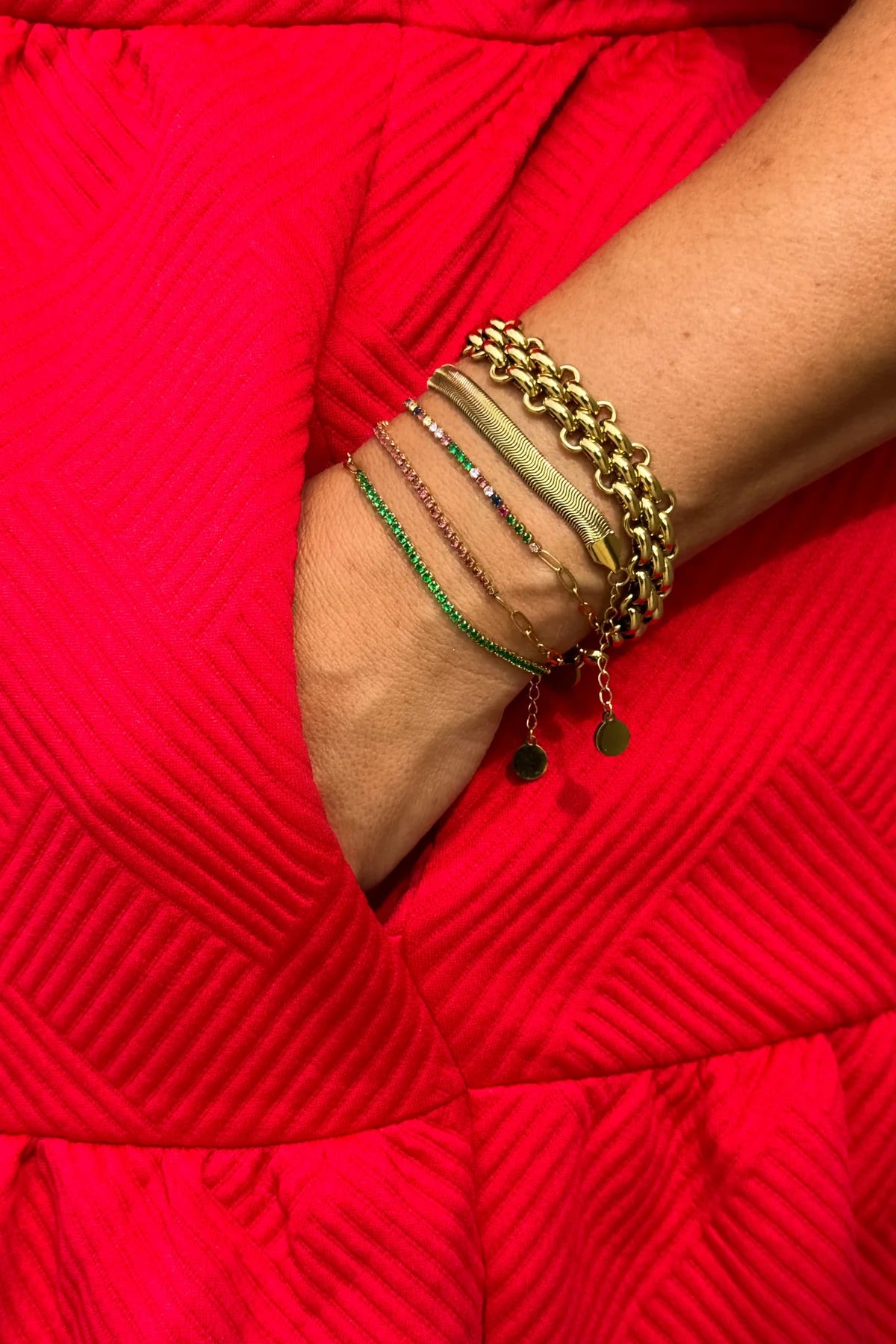 DAINTY DIAMOND LINK BRACELET
