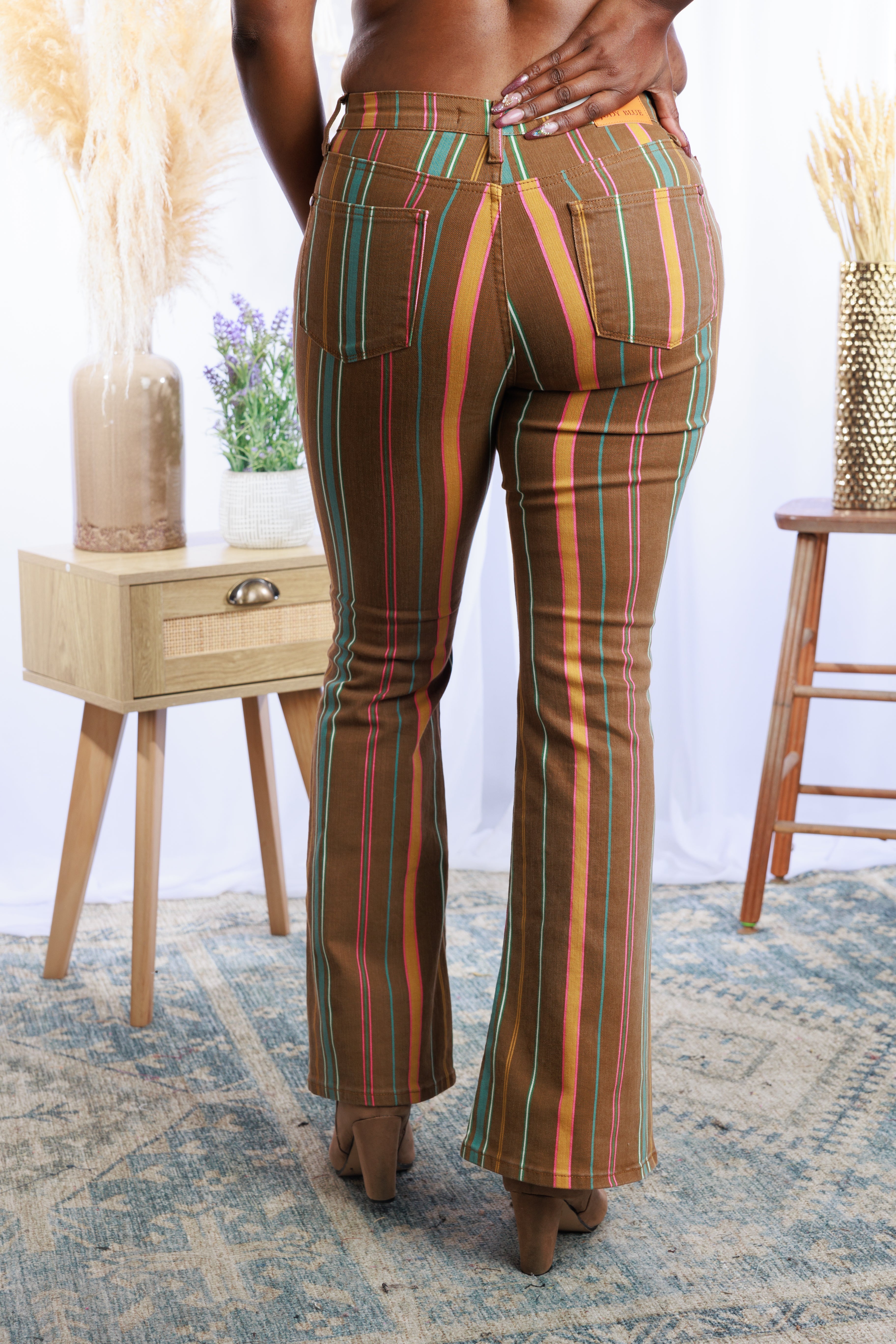 Astrid Striped Flares