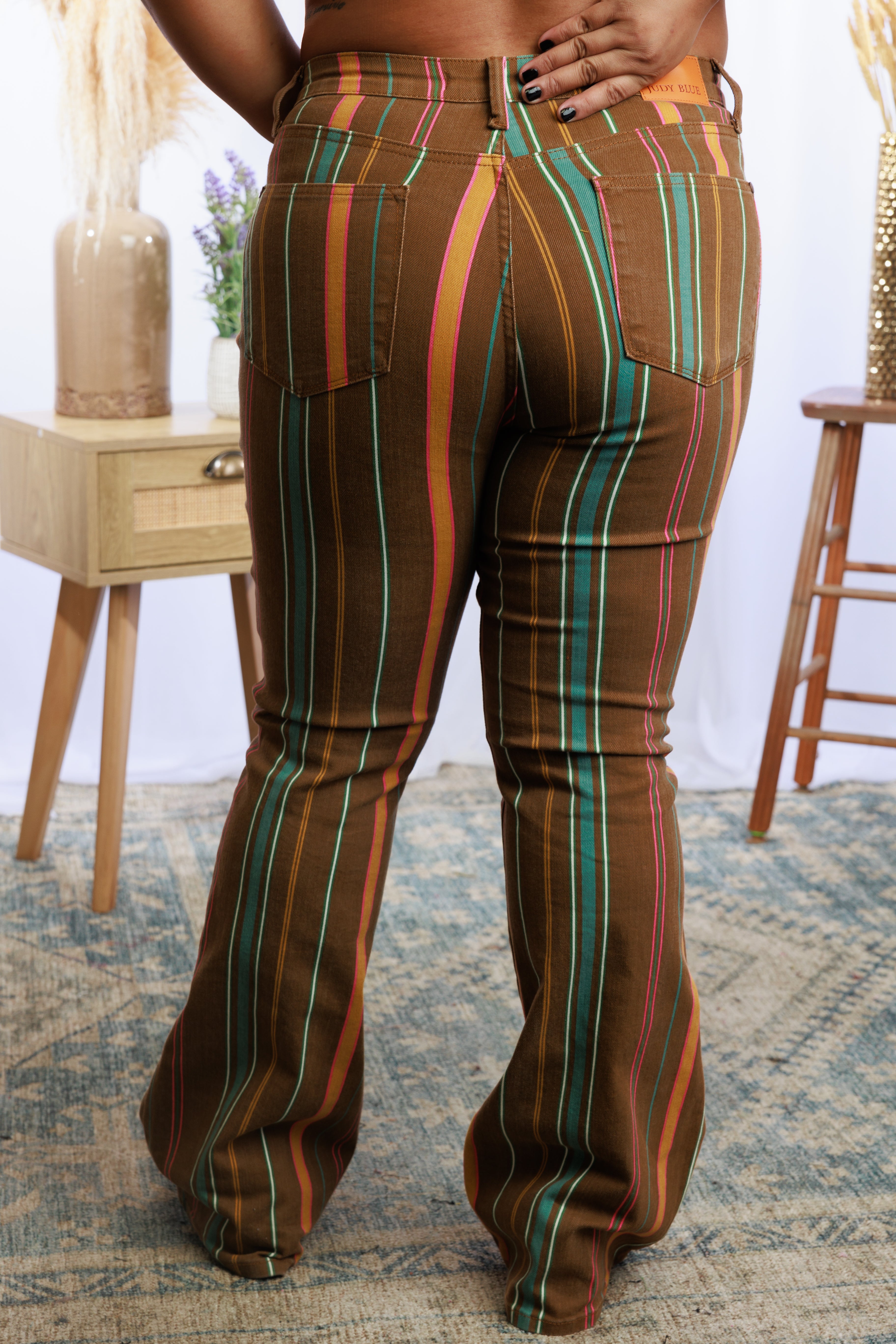 Astrid Striped Flares
