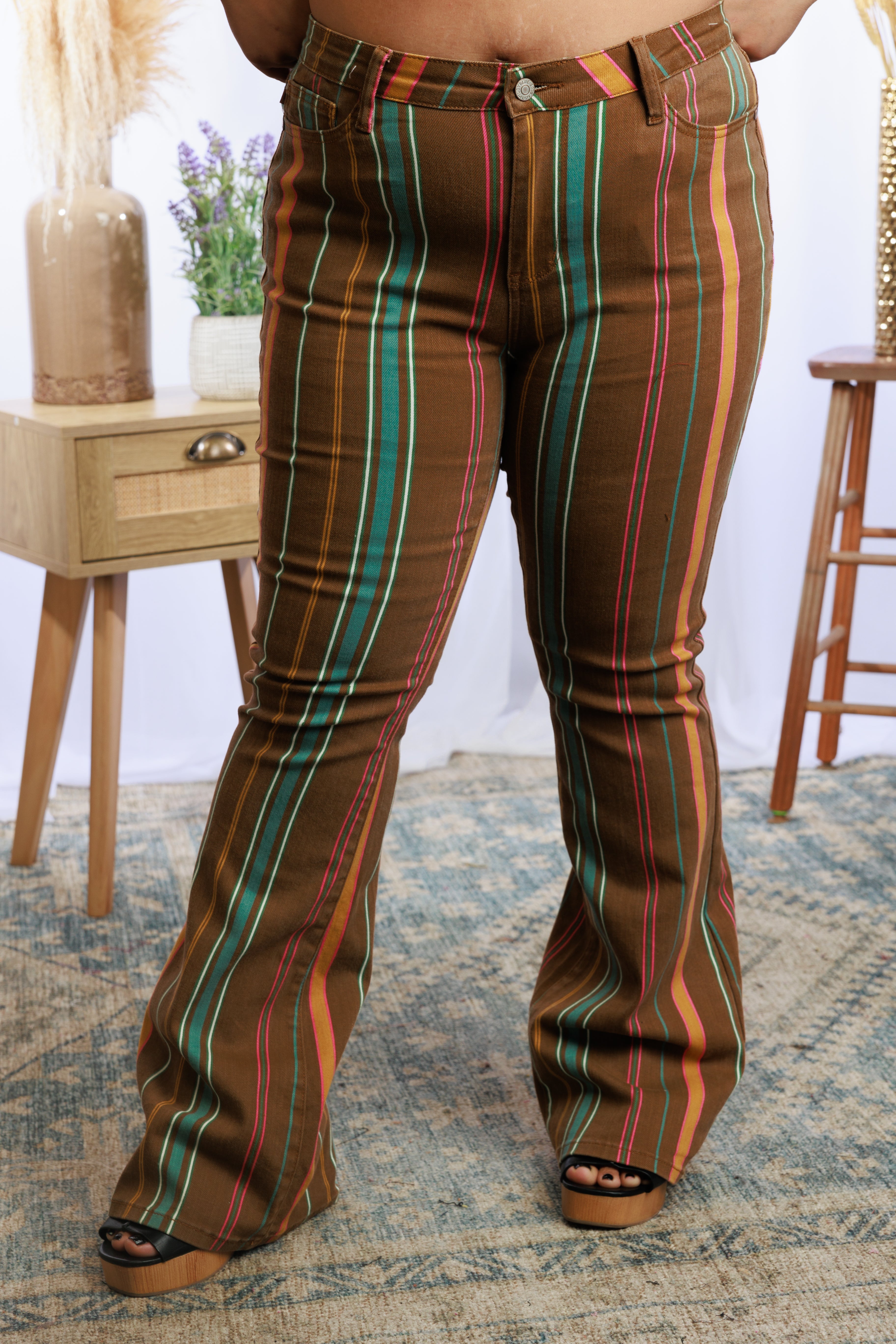 Astrid Striped Flares