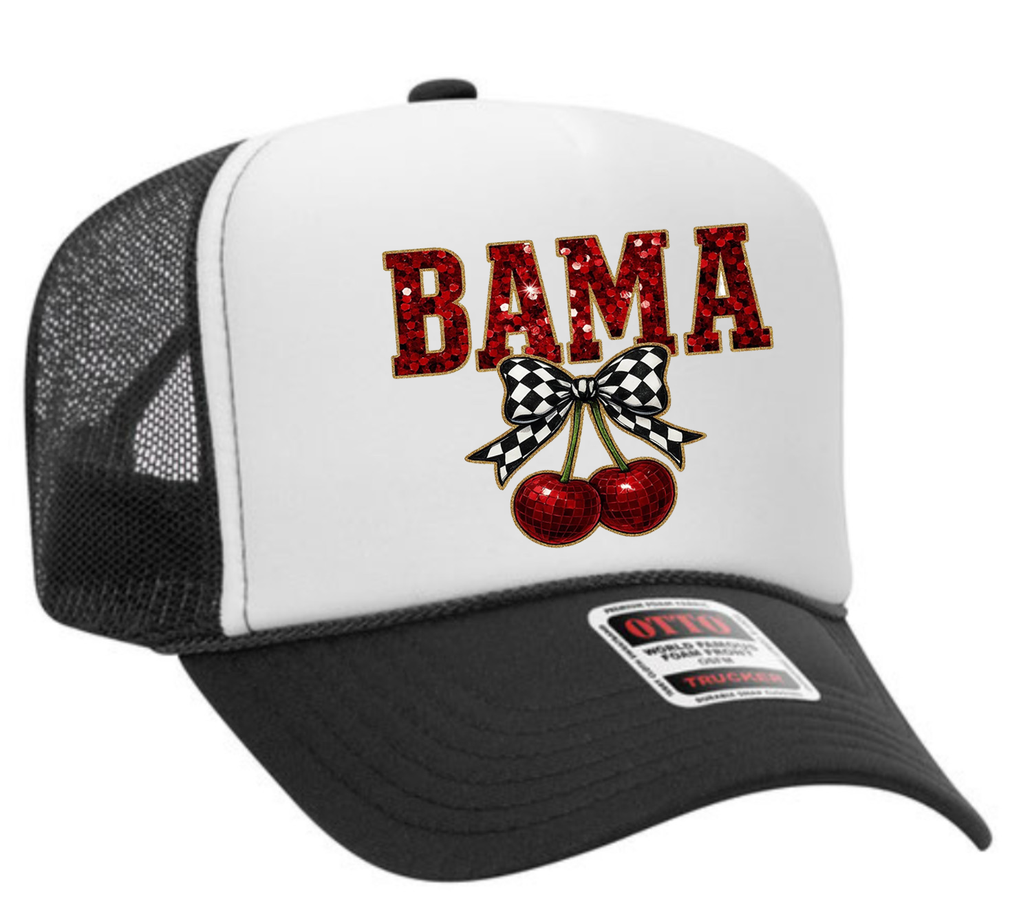 Bama Cherries Adult Otto Foam Trucker Hat