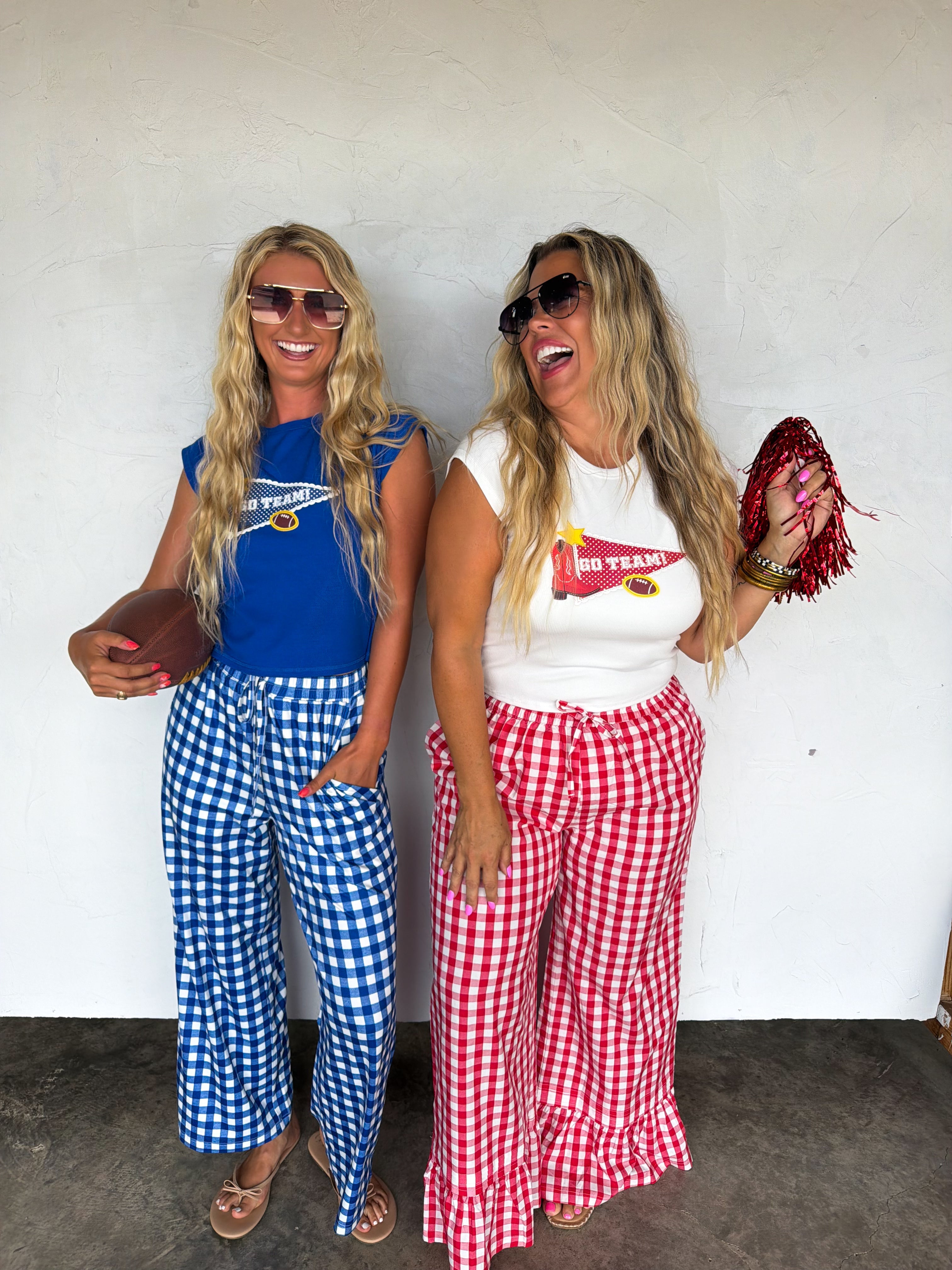 PRE-ORDER: DIXIE GINGHAM RUFFLE PANTS