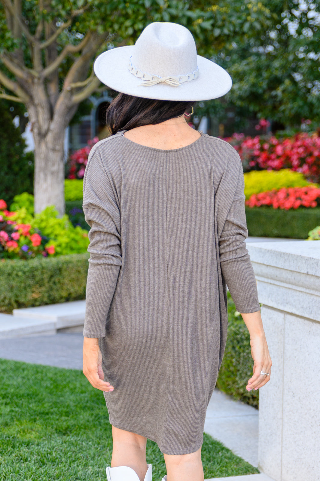Be True Cowl Neck Knit Mini Dress