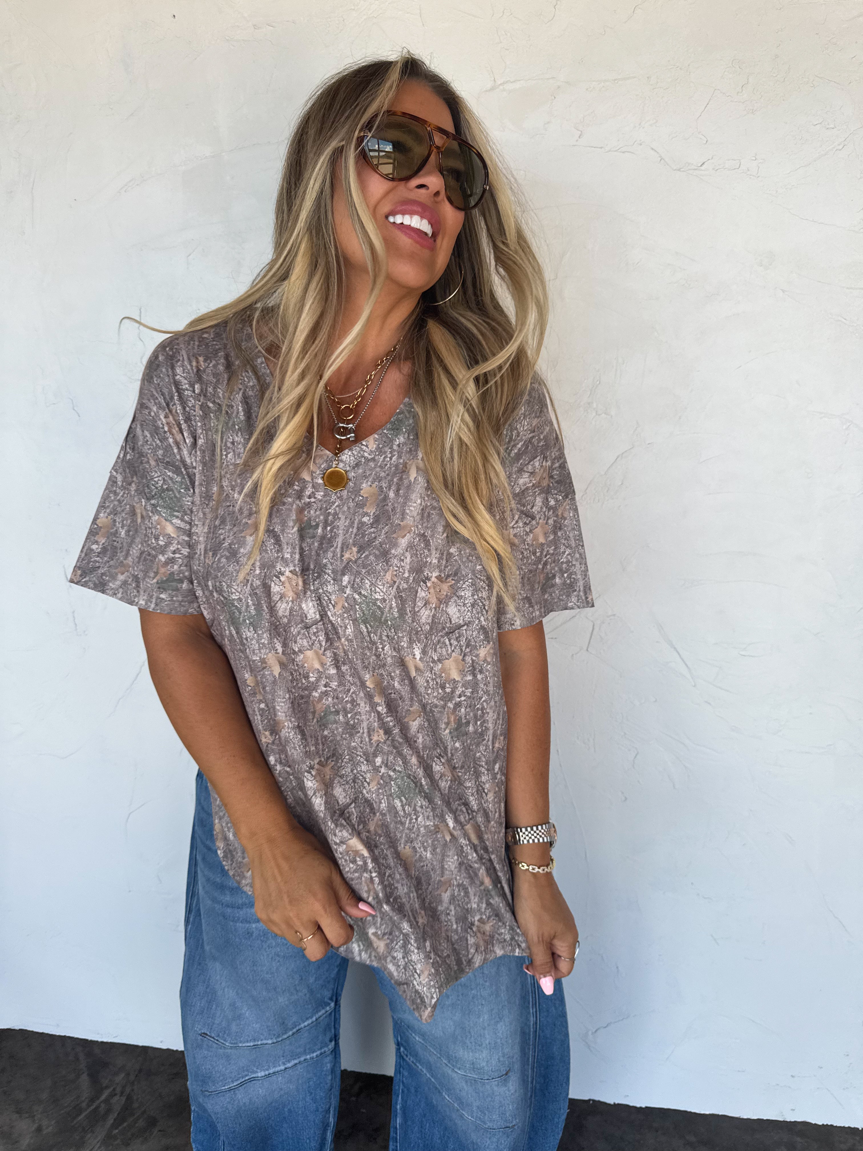 PRE-ORDER: JOEY VNECK WASHED COTTON BOYFRIEND TEE