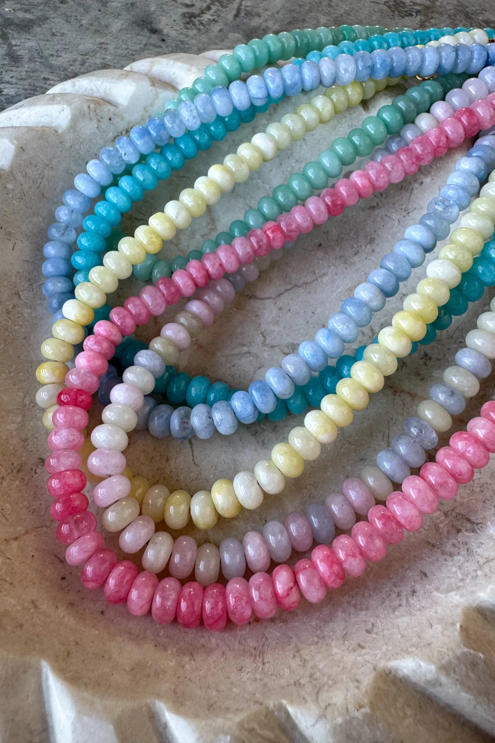 Summer Bead Stone Necklace