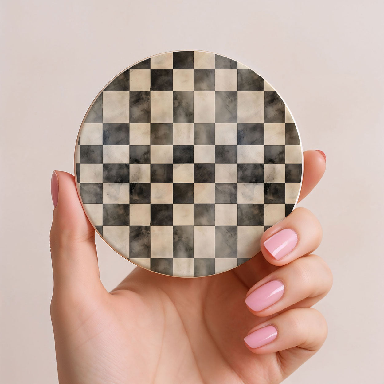 Courtly Check Coasters