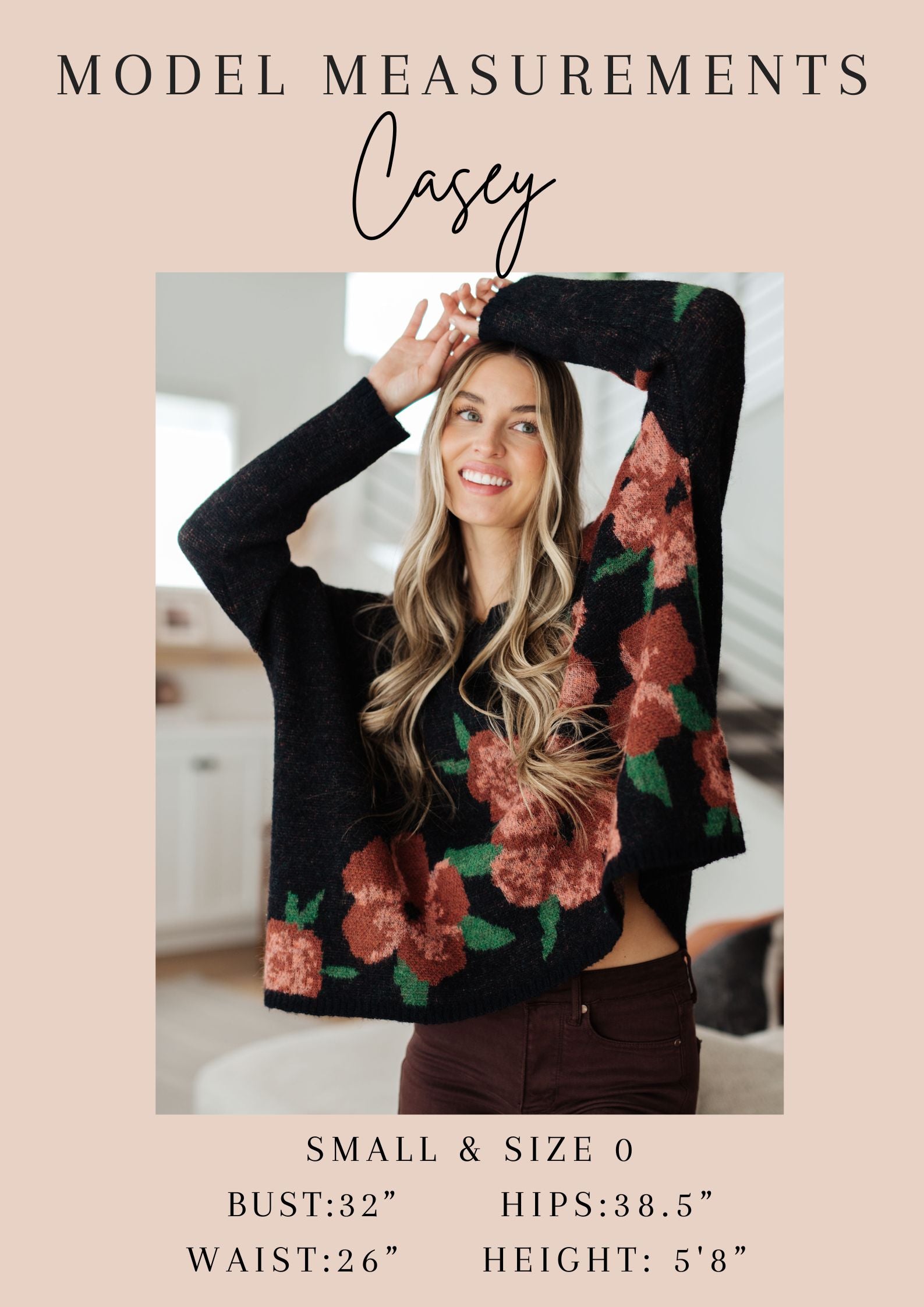 Lizzy Top in Pink and Aqua Ditsy Floral - Medium