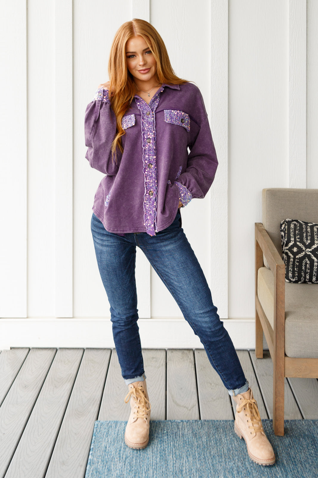 Chaos of Sequins Shacket