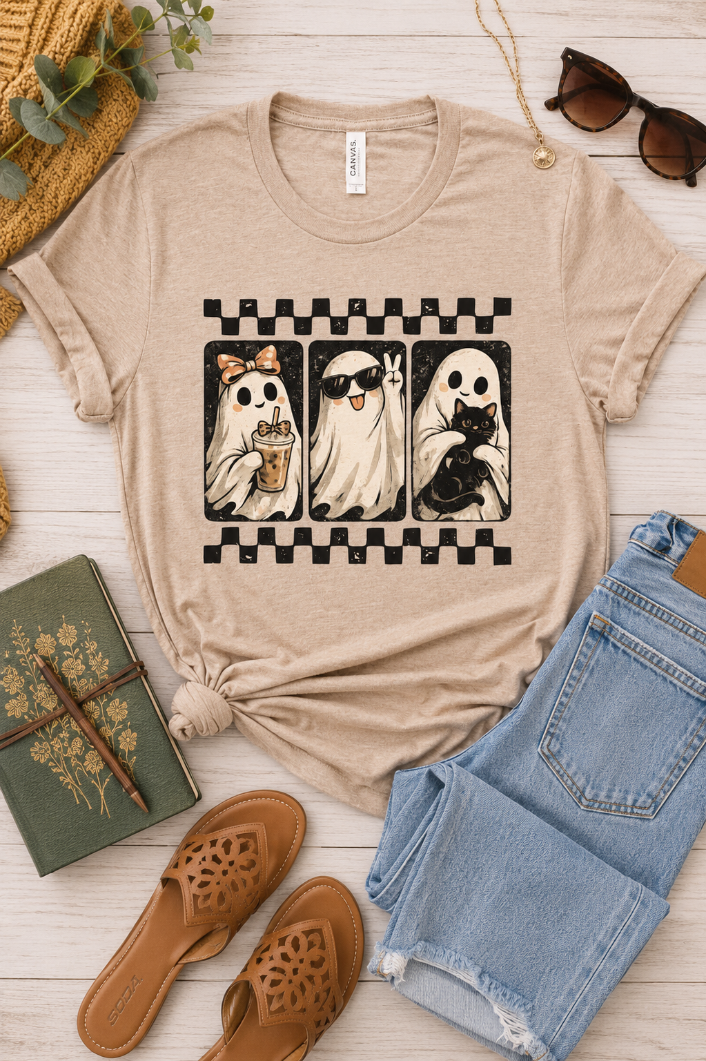 Ghost Friends Bella Canvas Graphic tee