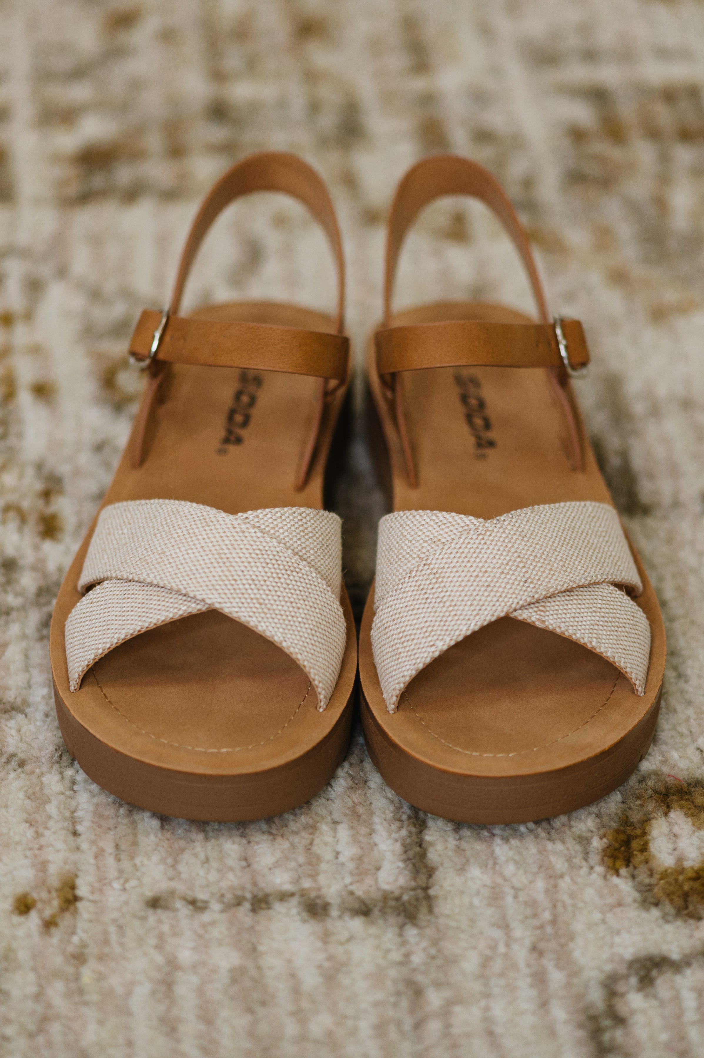 Chester Platform Nubuck Wedge Sandals