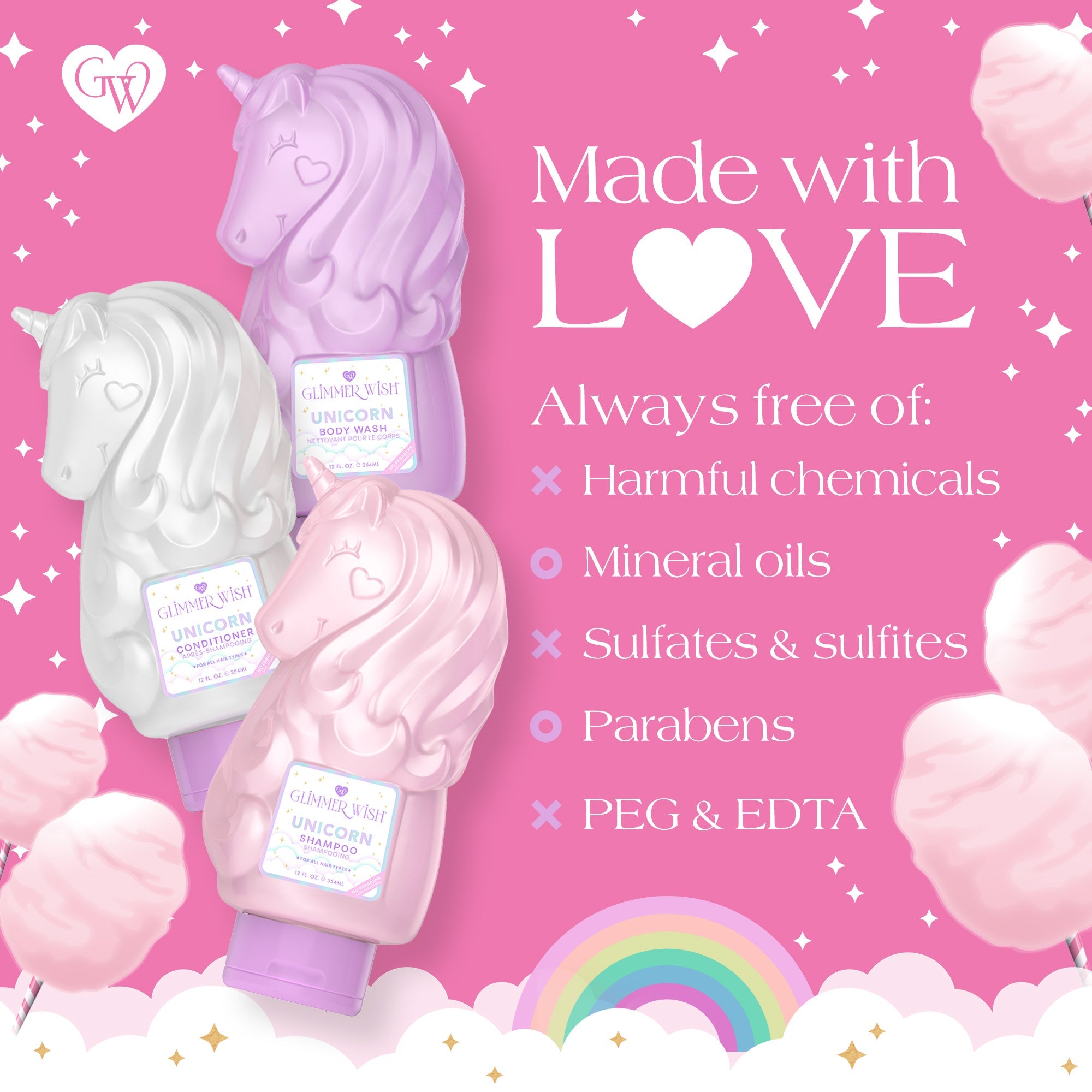 Unicorn Hair and Body Essentials