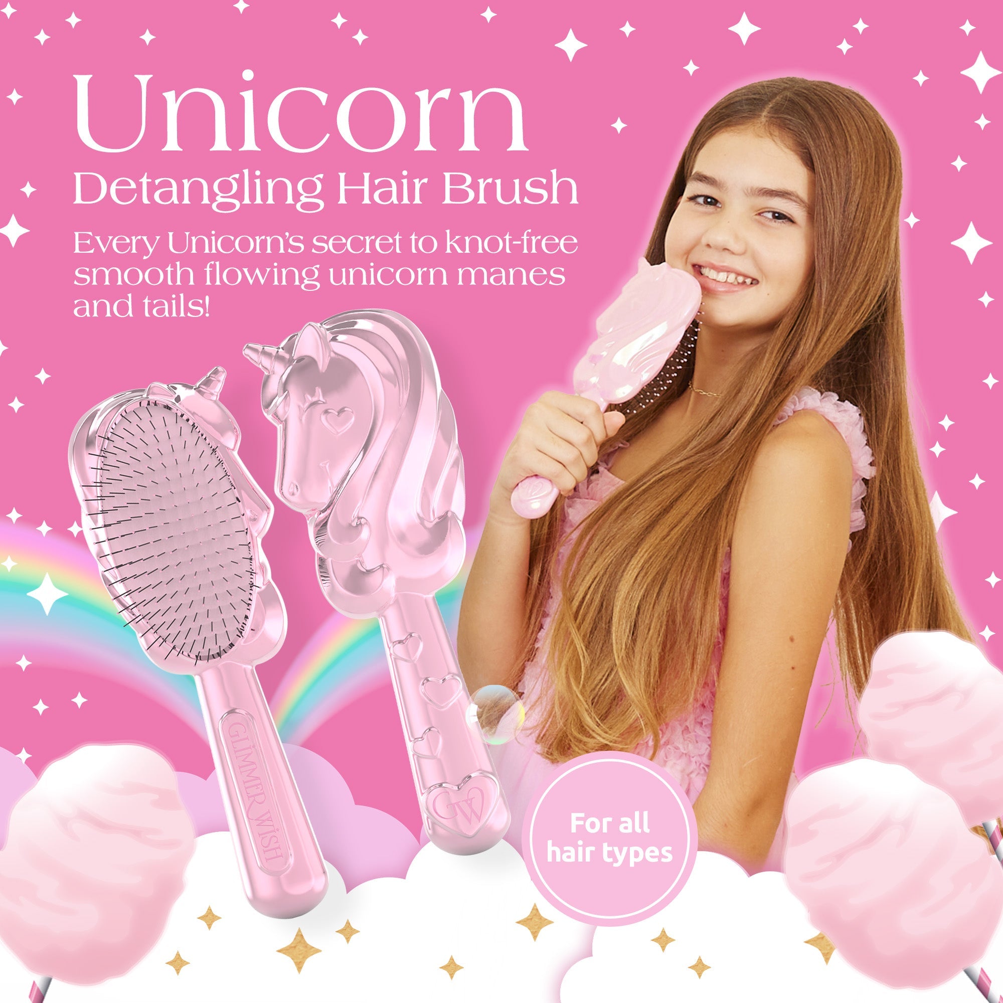 Unicorn Detangling Hair Brush