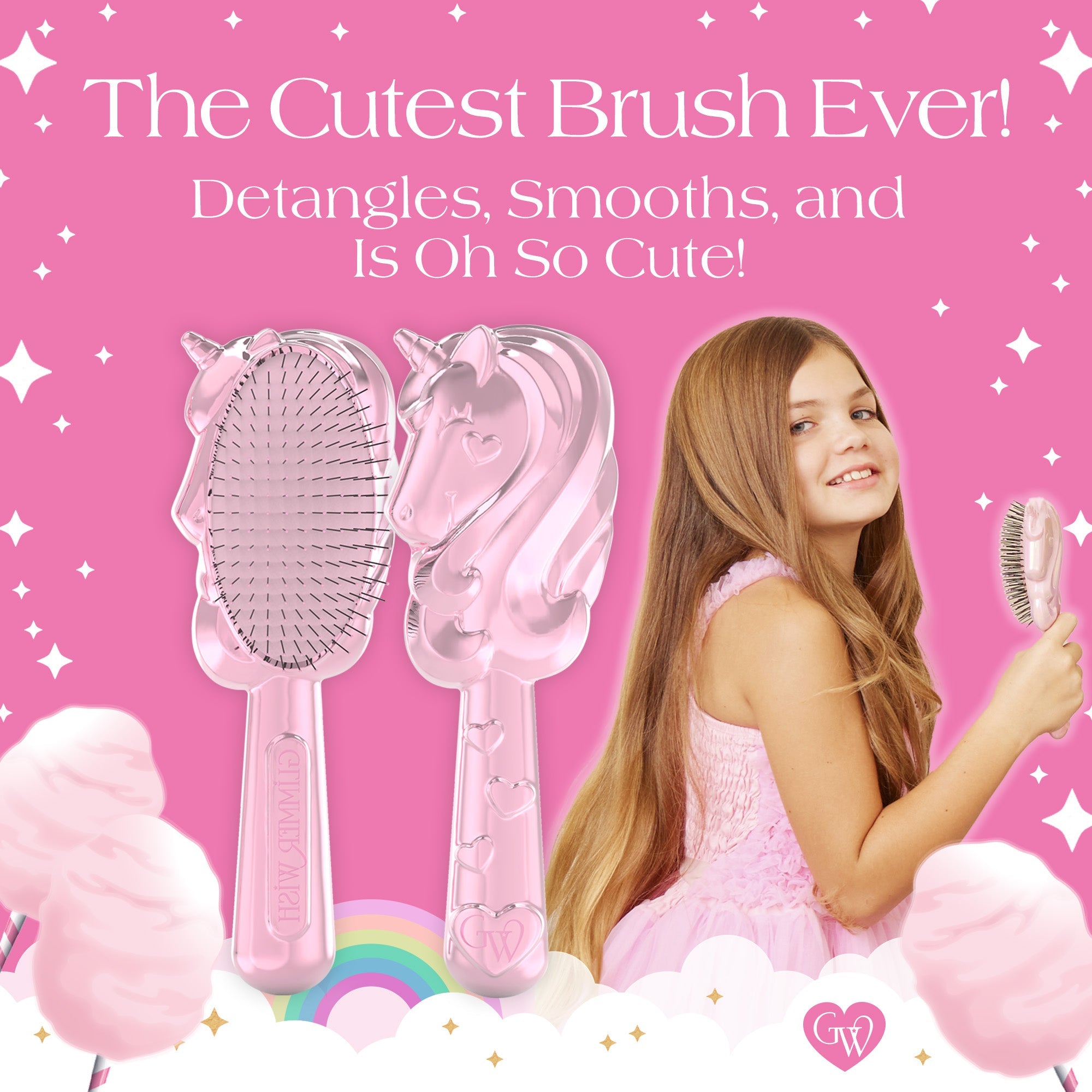Unicorn Detangling Hair Brush