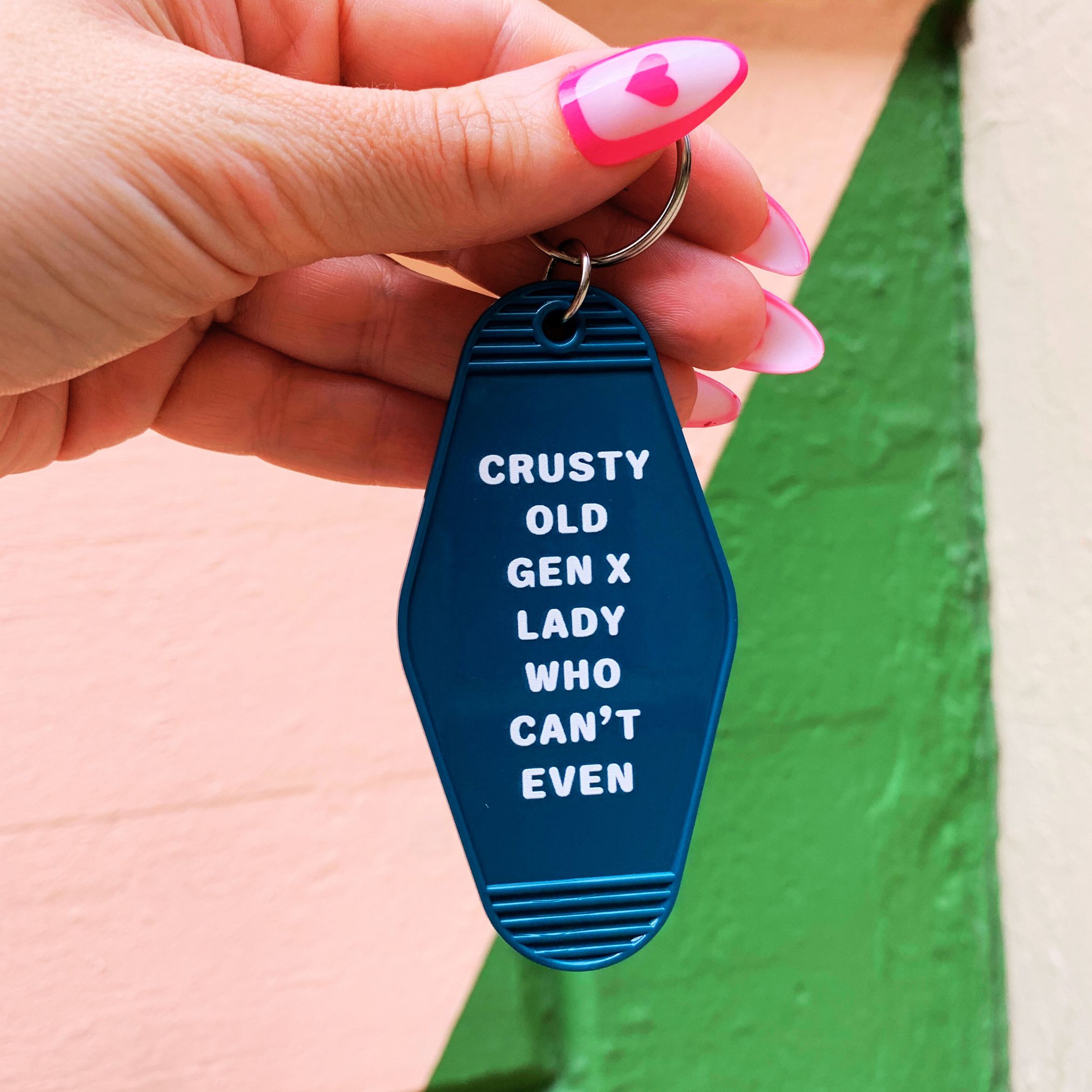 Crusty Old Gen X Lady Who Can't Even Keychain and Tote Bag Bundle
