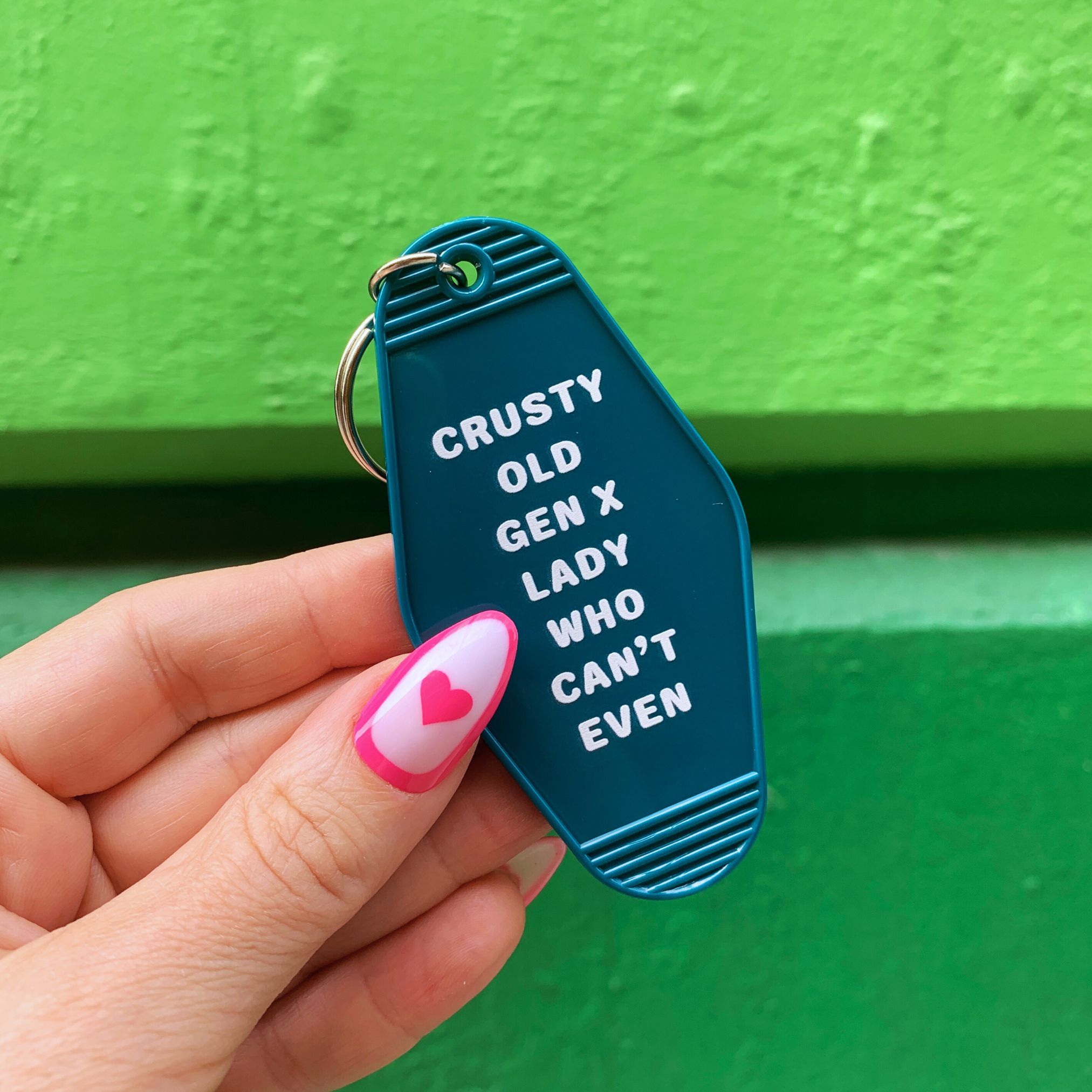 Crusty Old Gen X Lady Who Can't Even Keychain and Tote Bag Bundle