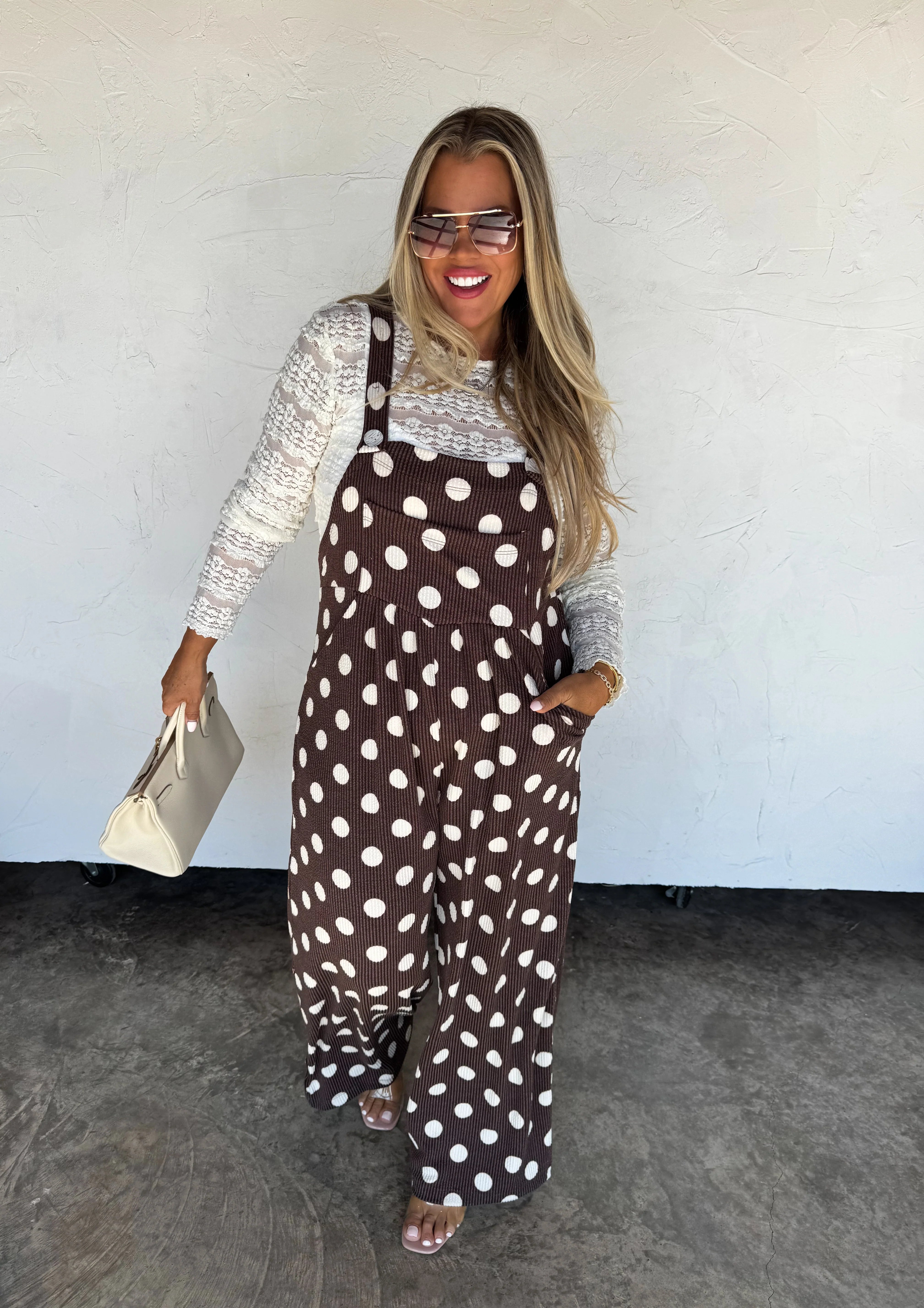 PRE-ORDER: POLKA DOT KARLI BOHO OVERALLS