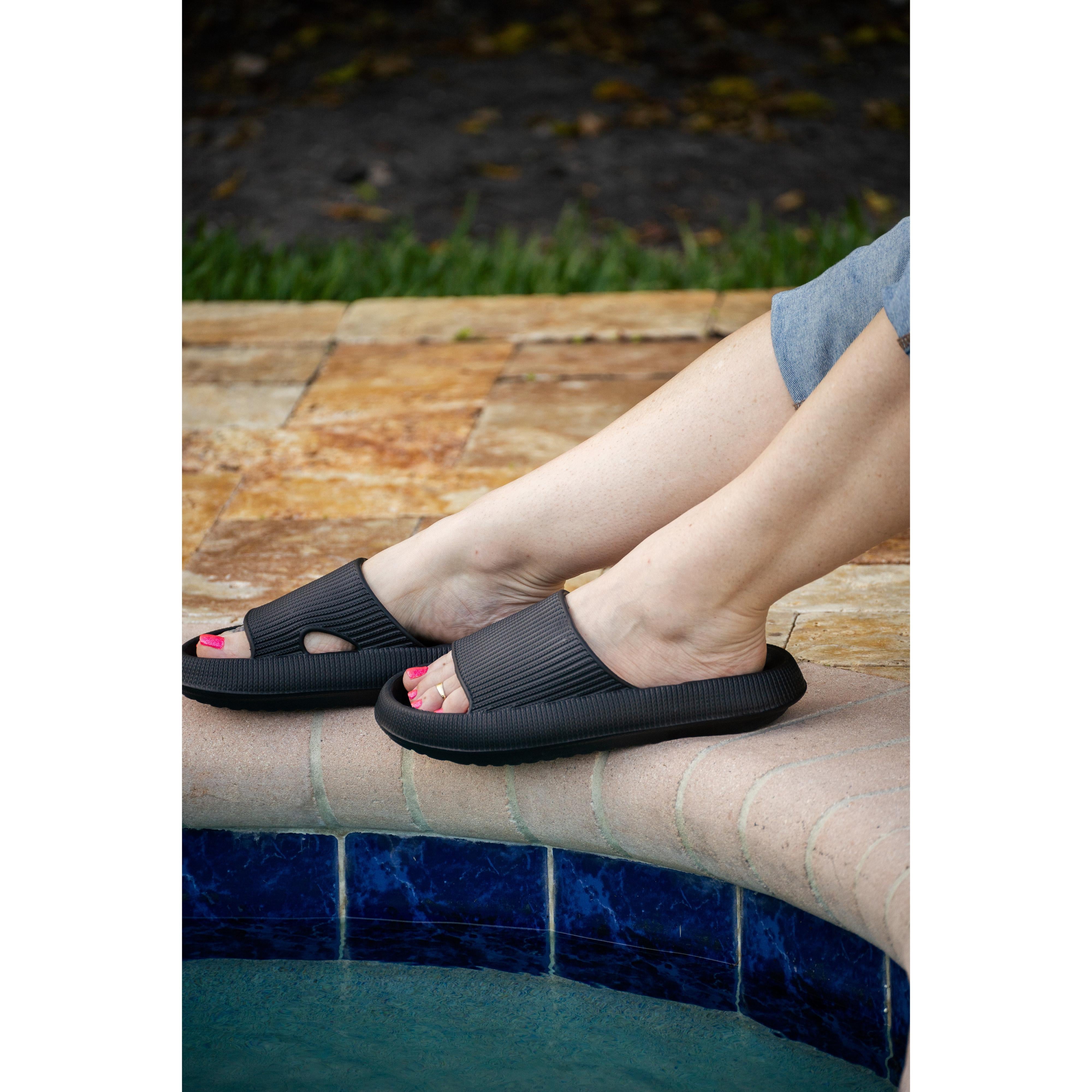 Black Insanely Comfy-Beach or Casual Slides
