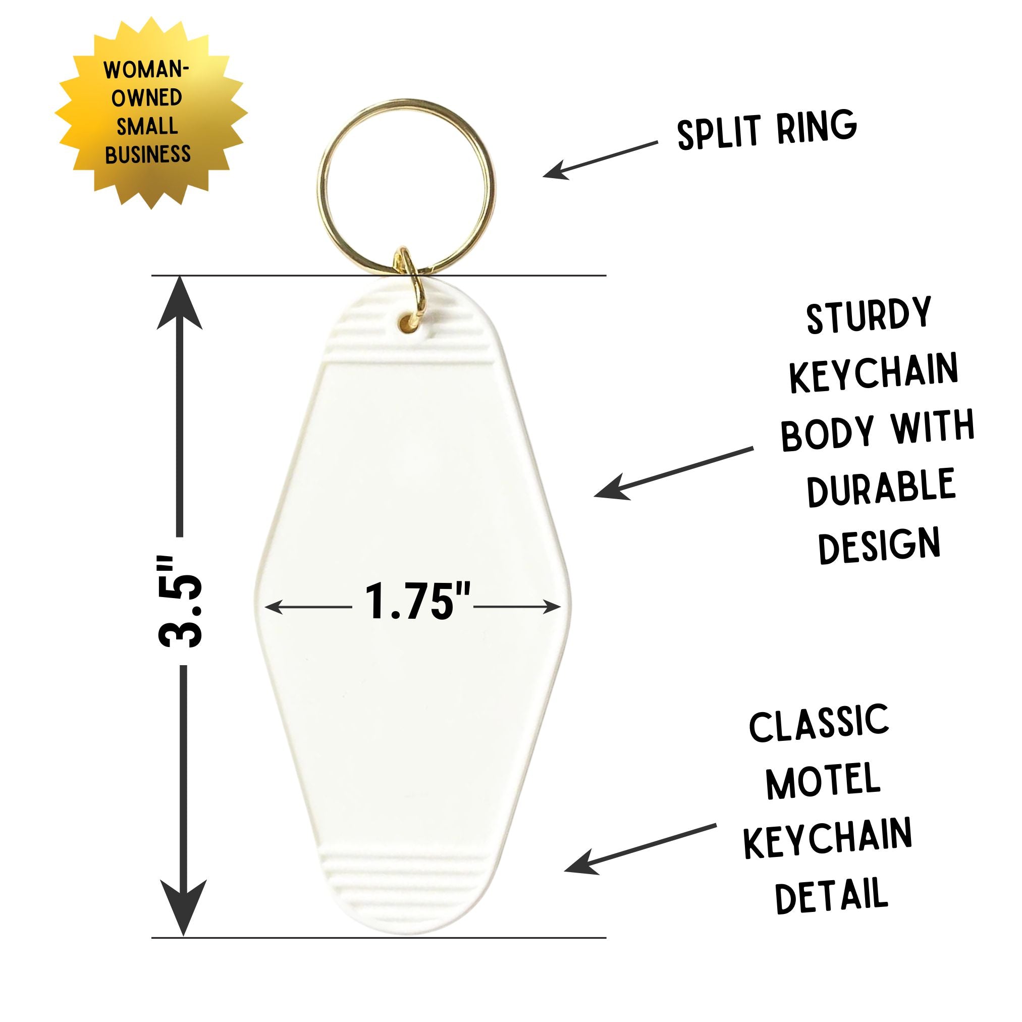 Don't Make Me Get Medieval on Your Ass Motel Style Keychain