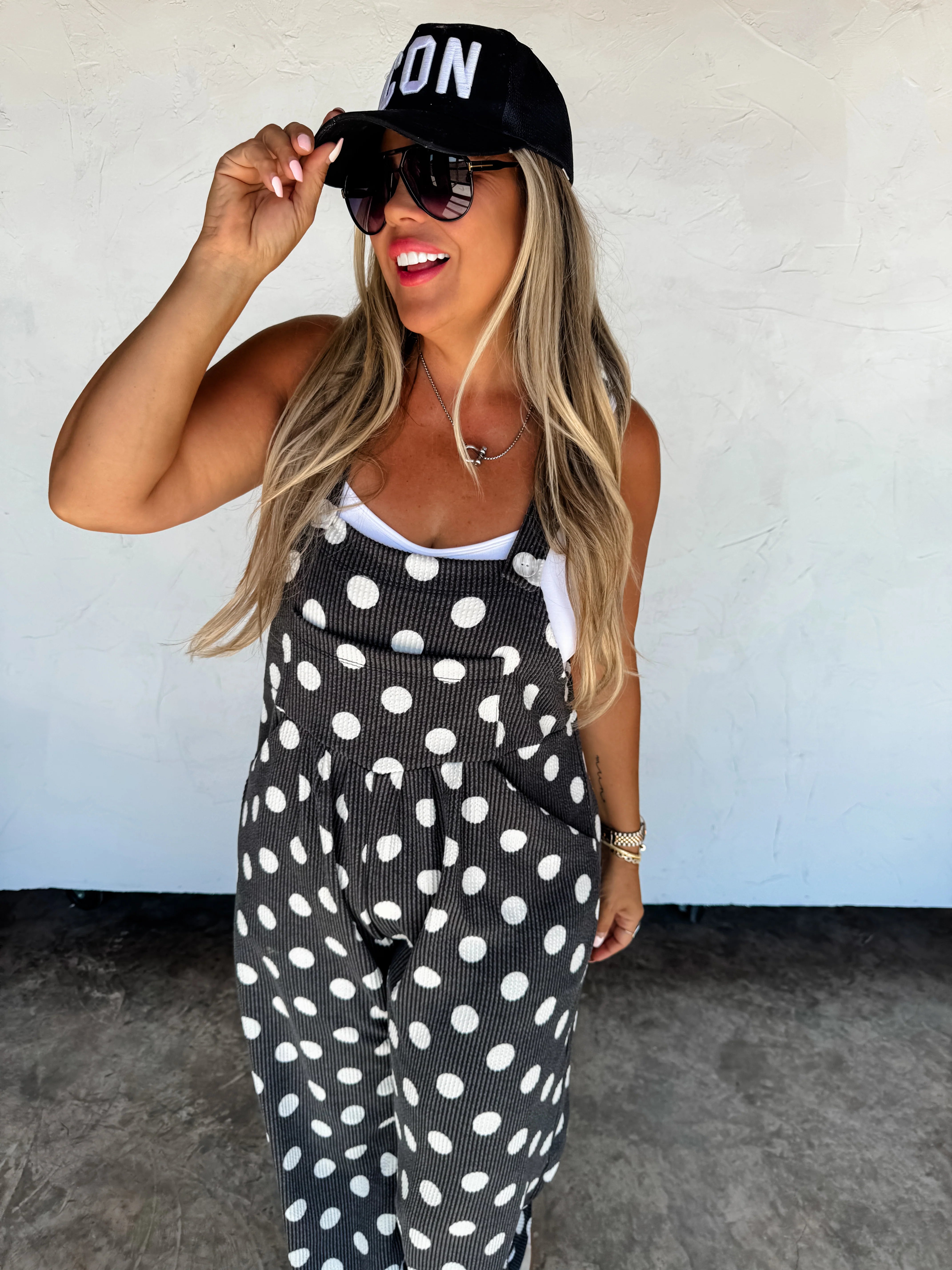 PRE-ORDER: POLKA DOT KARLI BOHO OVERALLS