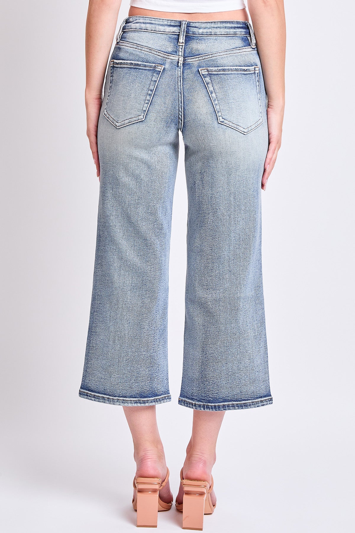 Luxe High Rise Cropped Wide Leg